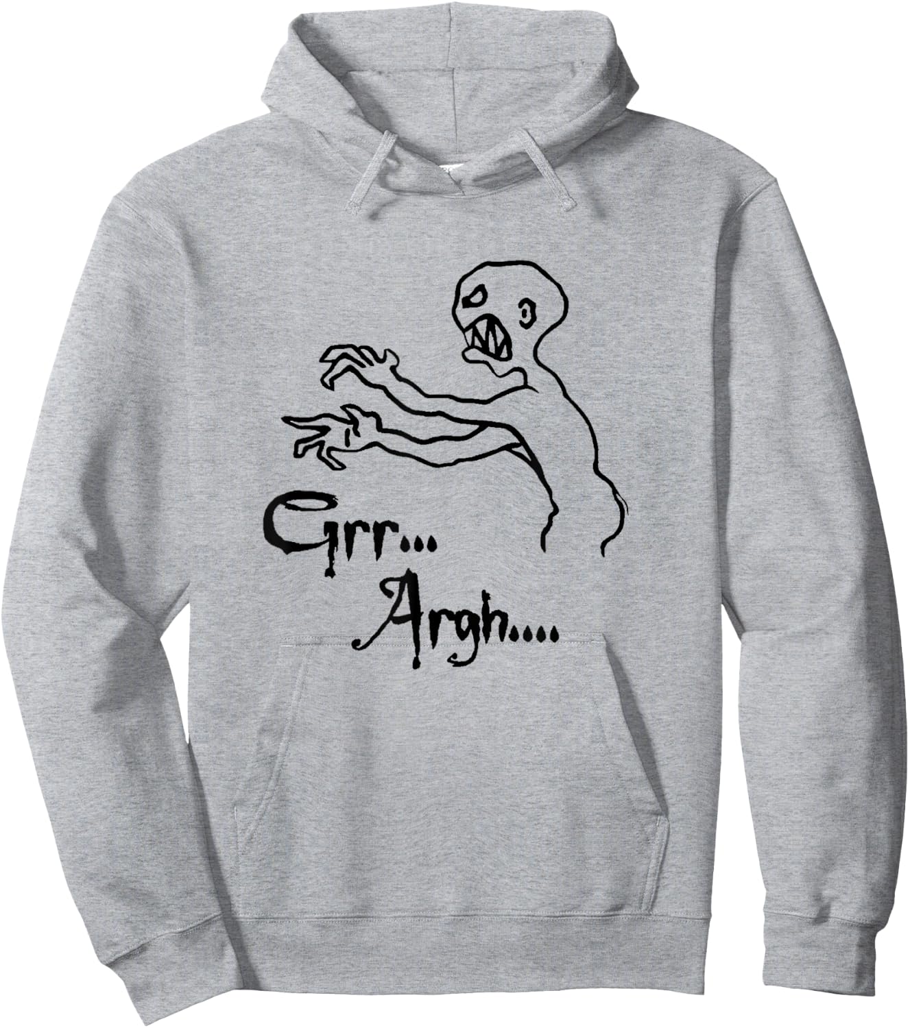 Zombie Grr Argh Hoodie - Hoodie | Ash