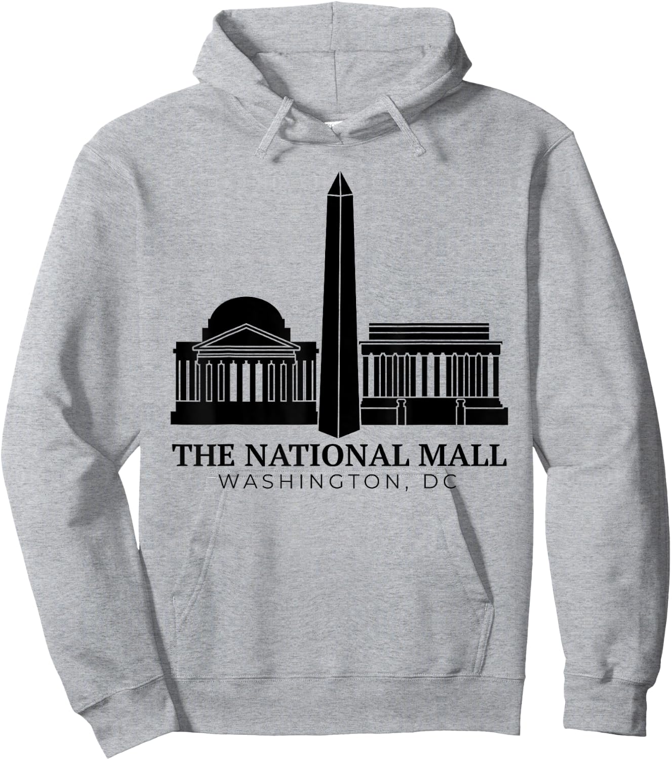 National Mall Shirt Washington DC Vacation Souvenir Hoodie - Hoodie | Ash