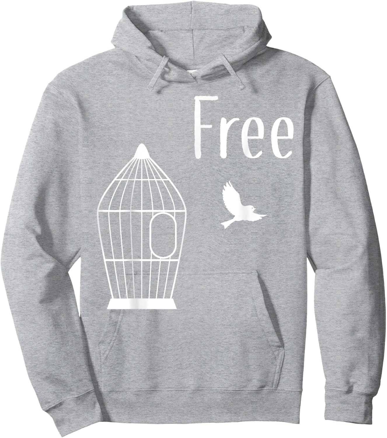 Free Indeed - Free Bird from Cage | T Shirt Hoodie - Hoodie | Ash