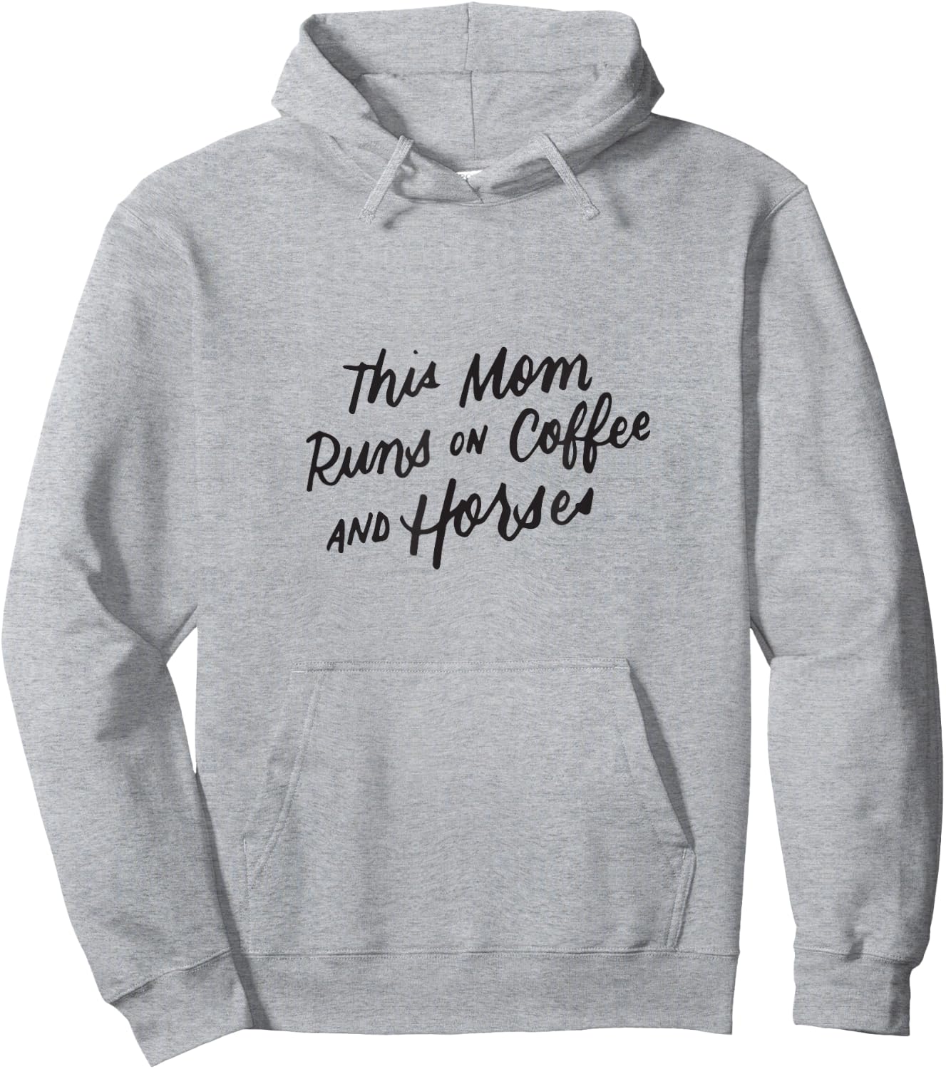 Coffee and Horse Lover Mothers Day Equestrian Mom Women Gift Hoodie - Hoodie | Ash