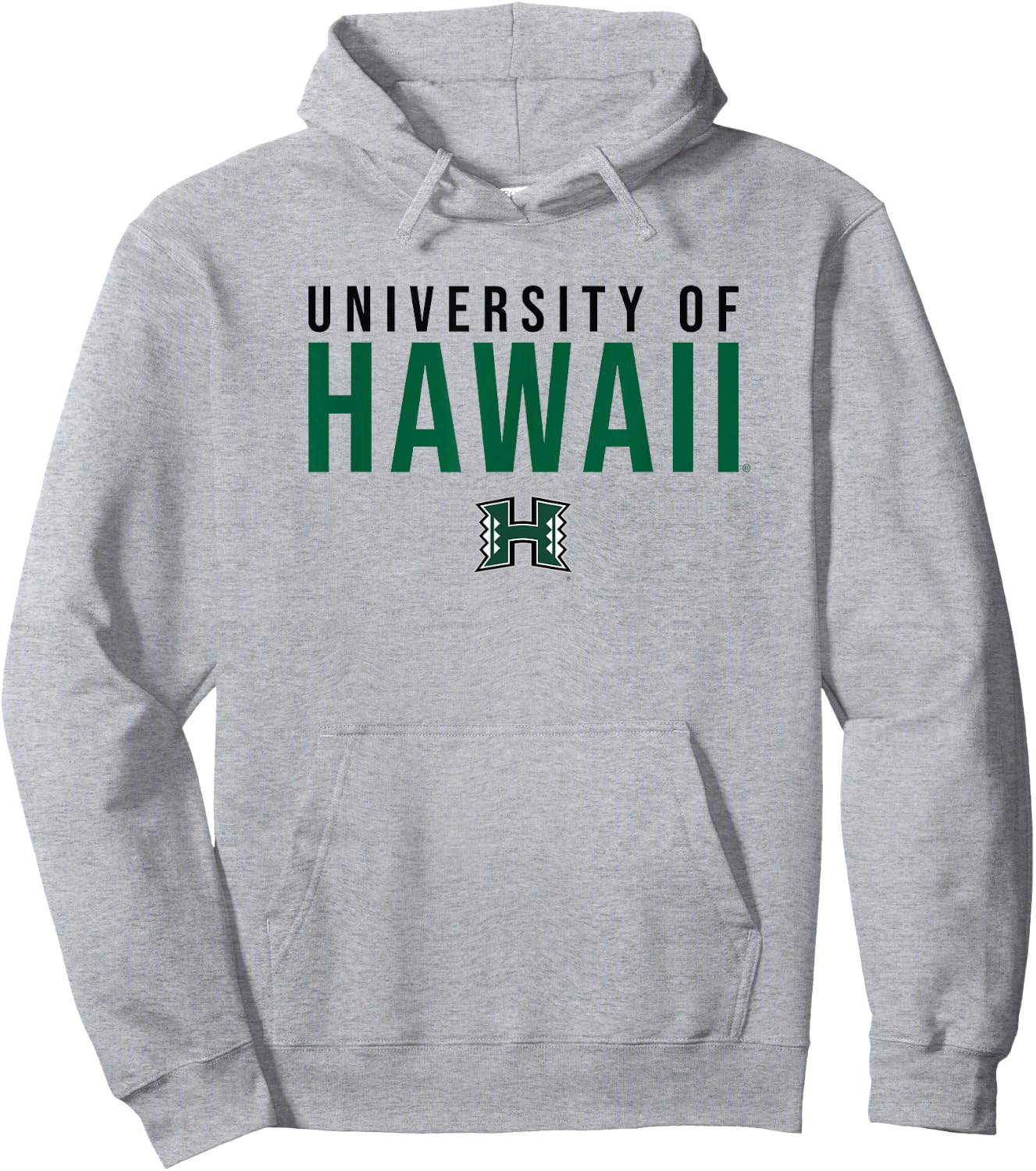 University of Hawaii Rainbow Warriors Stacked Hoodie - Hoodie | Ash