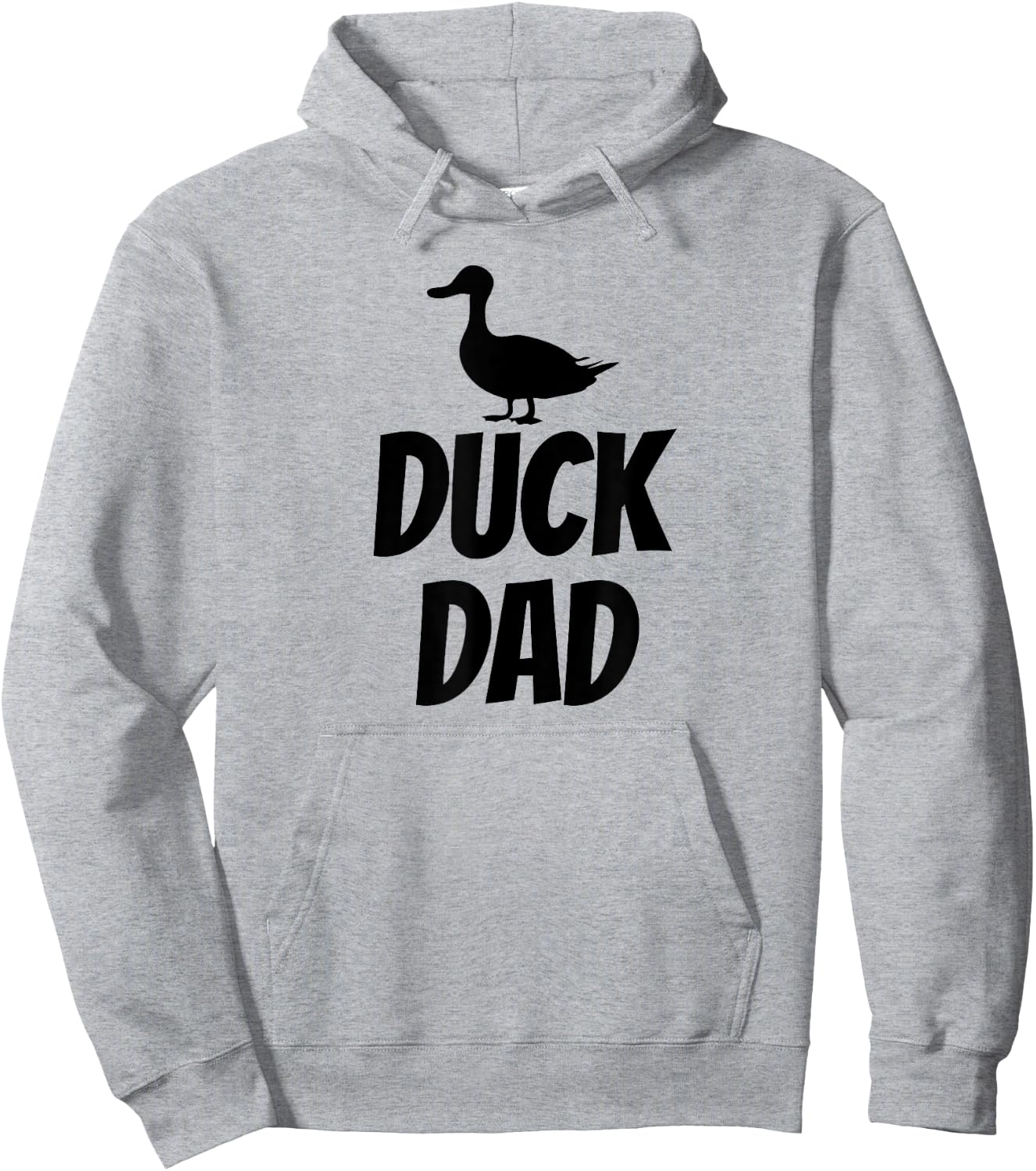 Duck Dad - Funny Cute Duck Pet Shirt Black Hoodie - Hoodie | Ash