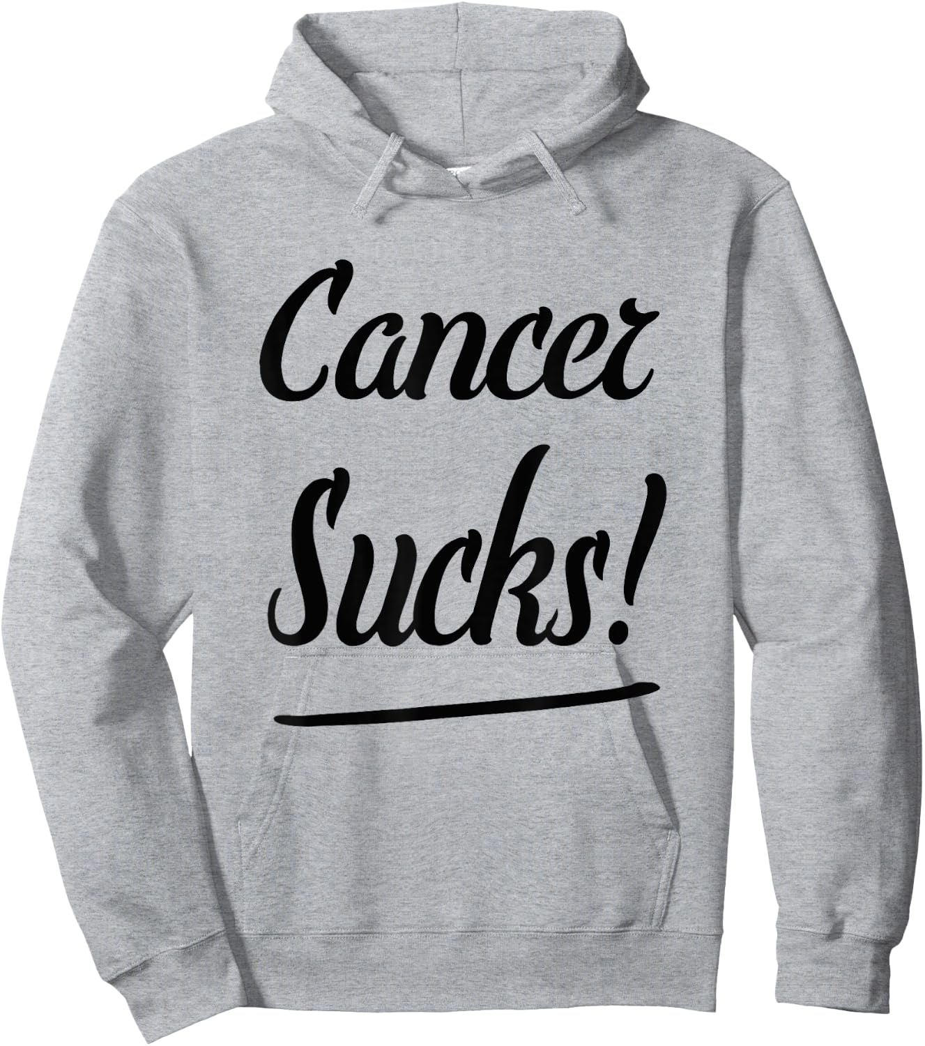 Cancer Sucks! T Shirt - Classic Fit Cancer Hoodie - Hoodie | Ash
