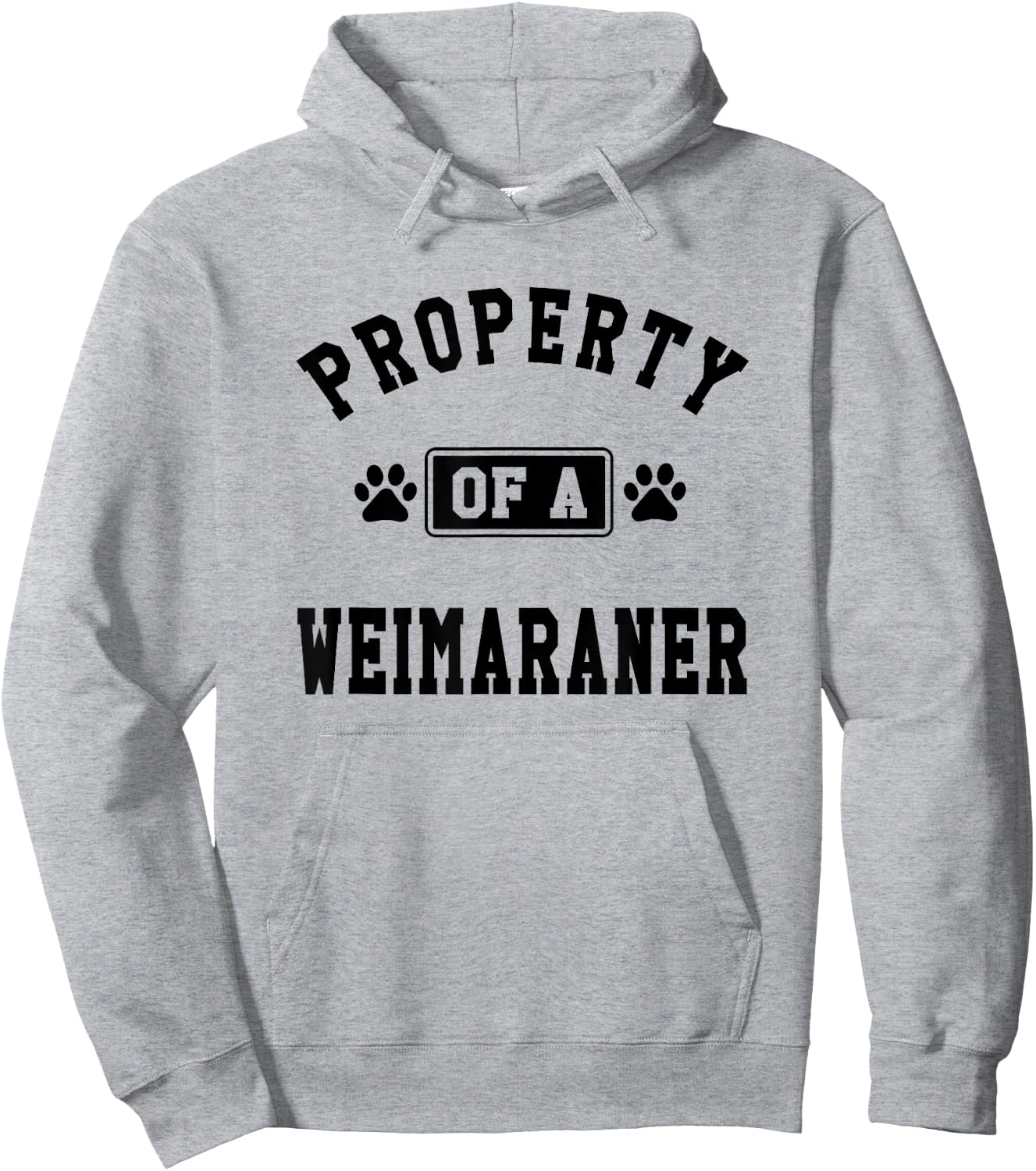 Property Of Weimaraner - Funny Weimaraner Lover Shirt Gift Hoodie - Hoodie | Ash