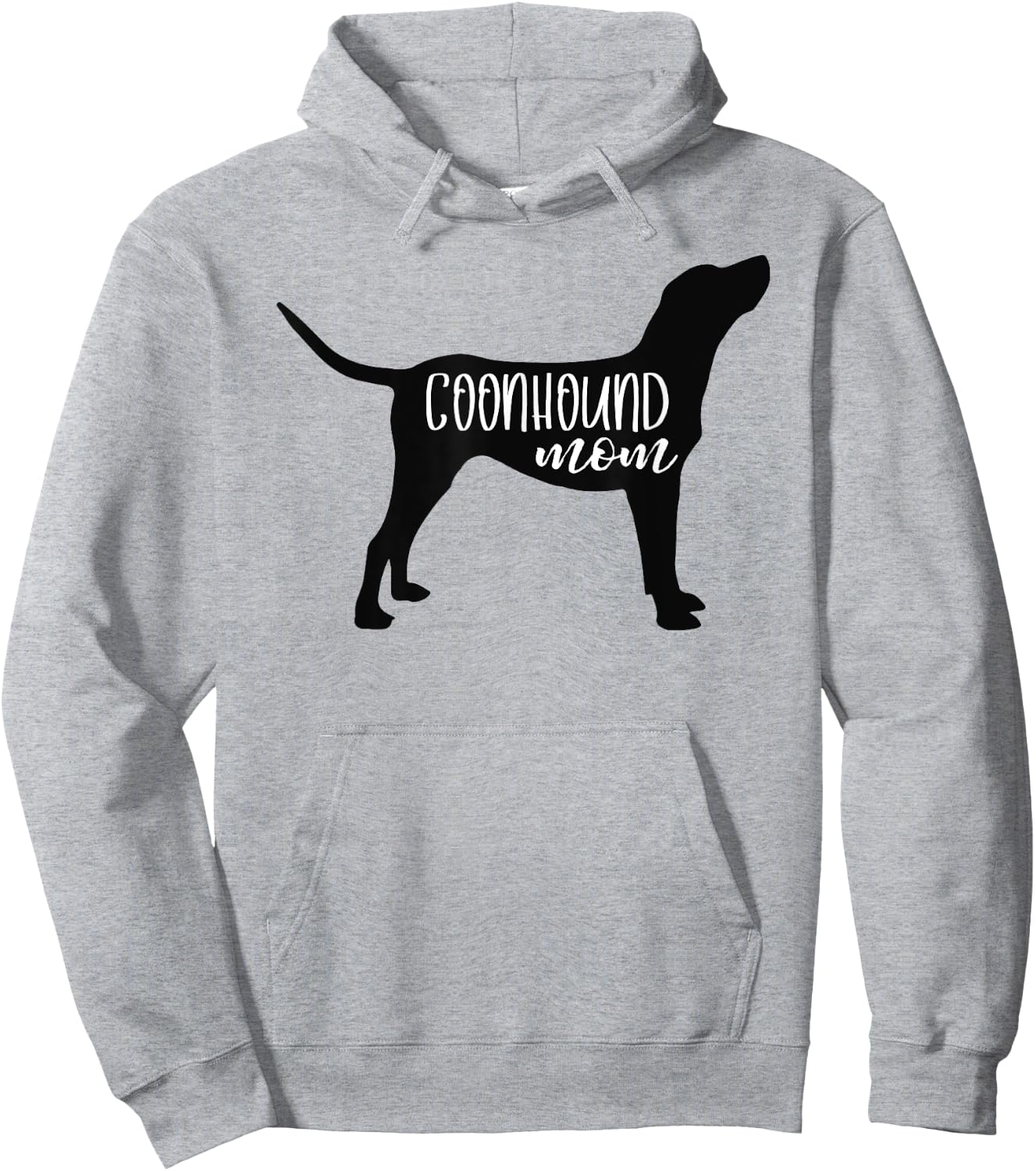 Cute Coonhound Mom Shirt Dog Mom Shirt Redbone Bluetick Hoodie - Hoodie | Ash