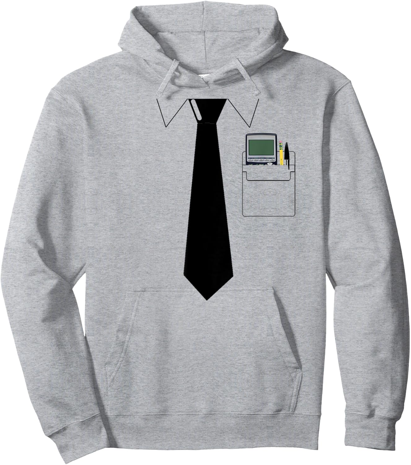 Pocket Protector | Engineer, Geek, Nerd Costume Hoodie - Hoodie | Ash