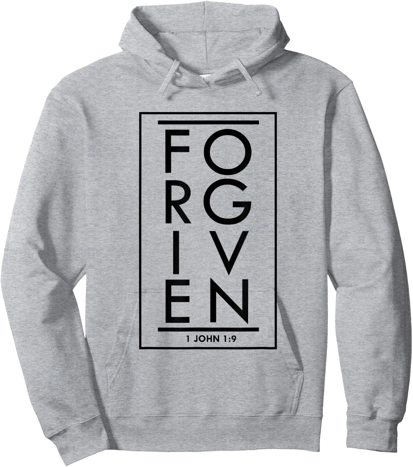 Forgiven 1 John 1:9 Bible Scripture Verse Christian Hoodie - Hoodie | Ash