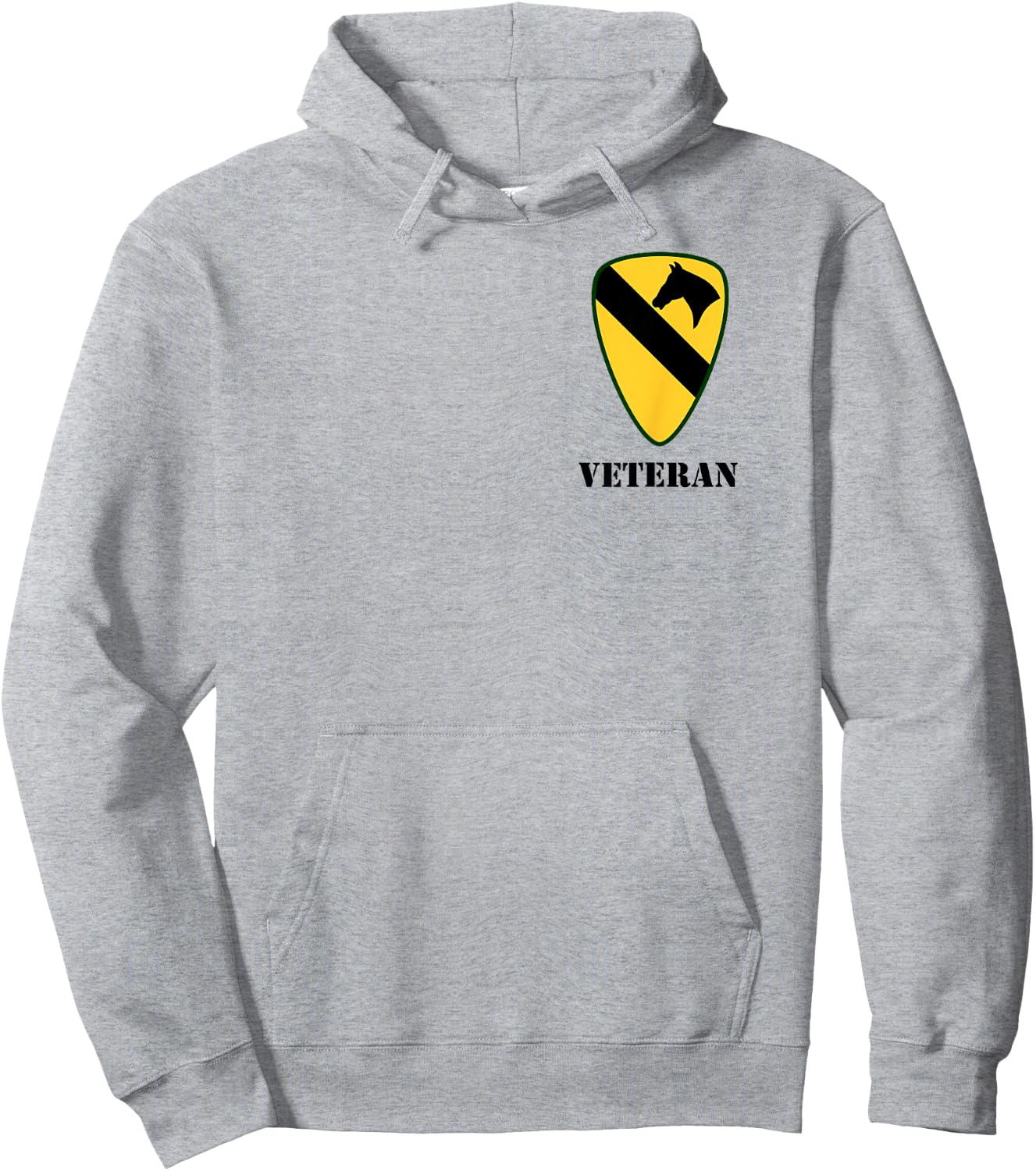 1st Cavalry Shirt - 1st CAV Shirt - Veteran (White) Hoodie - Hoodie | Ash