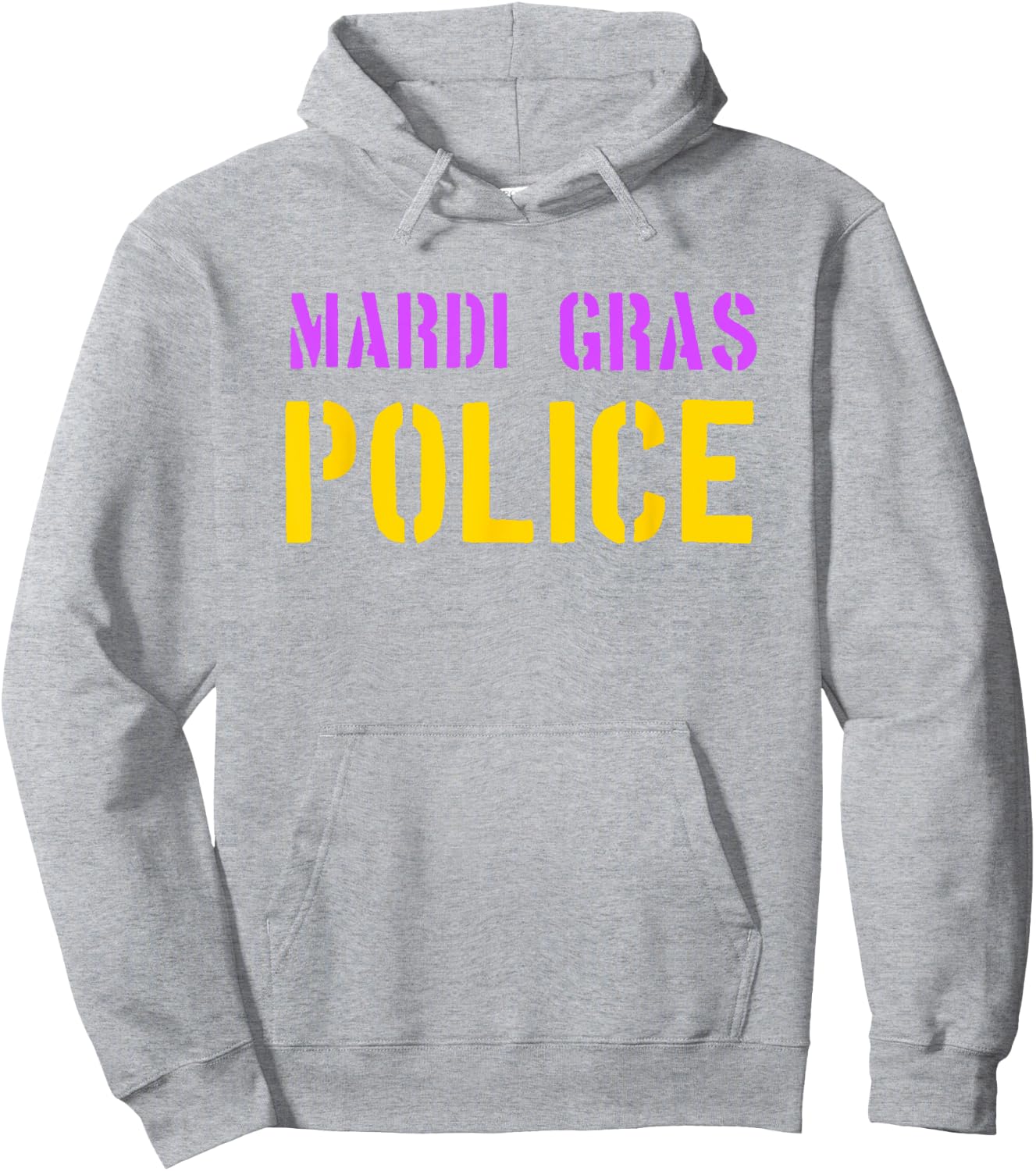 Mardi Gras Police Shirt - Funny Mardi Gras Joke Hoodie - Hoodie | Ash