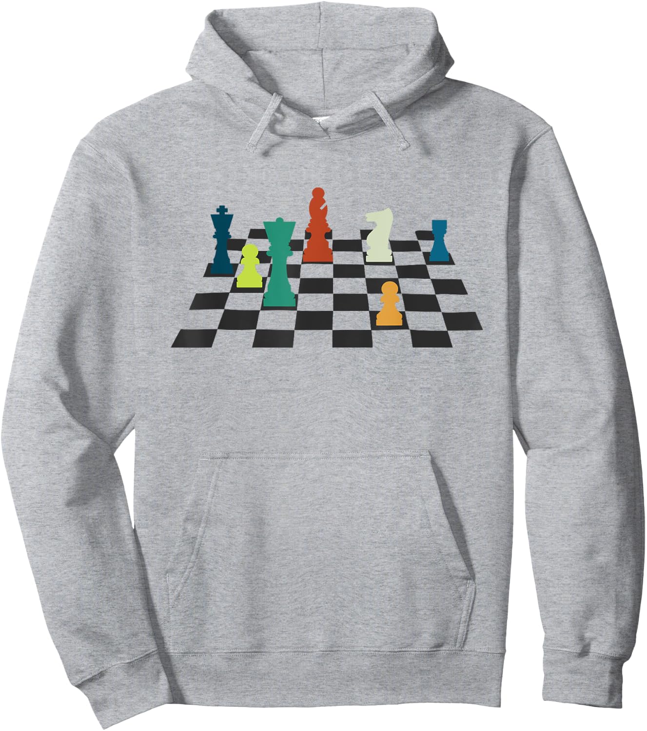 Checkmate Chess Grandmaster Knight Rook King Chess Player Hoodie - Hoodie | Ash