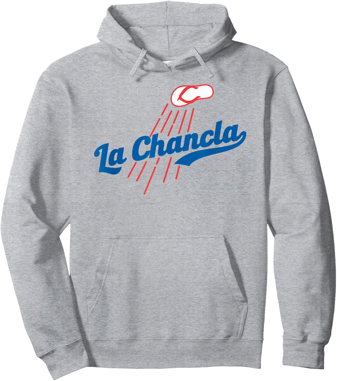 Funny Baseball Mexican Themed Flying La Chancla Flops Hoodie - Hoodie | Ash