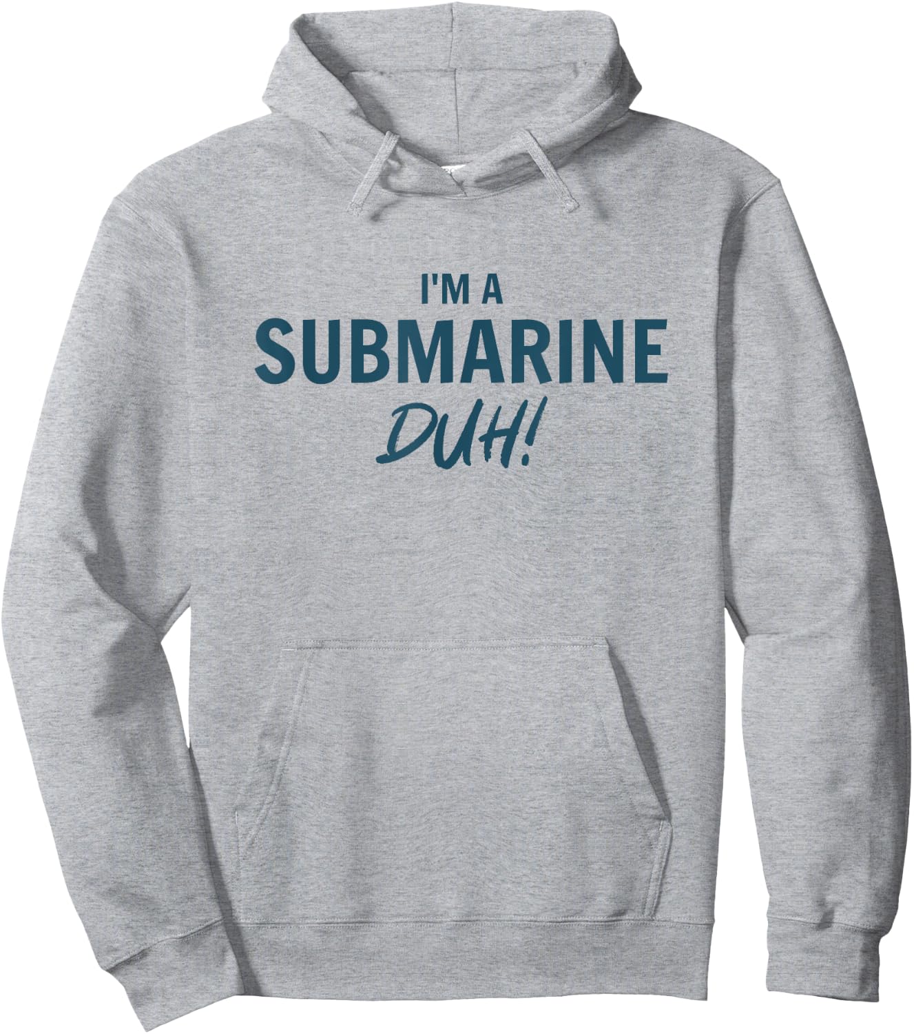 Im a Submarine Duh Simple Funny Halloween Costume Men Women Hoodie - Hoodie | Ash