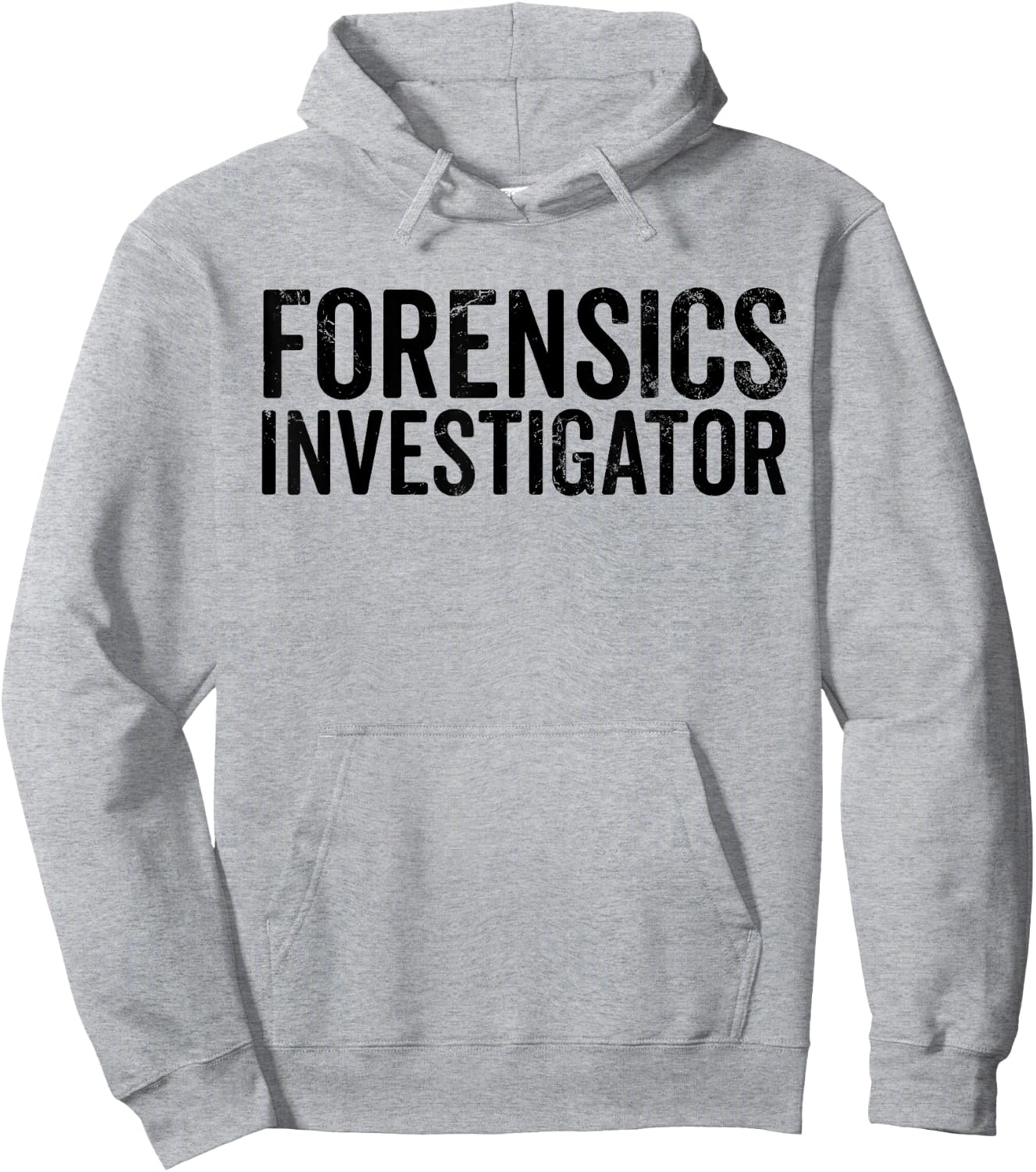 Forensic Investigator Funny CSI Crime Scene Investigator Hoodie - Hoodie | Ash