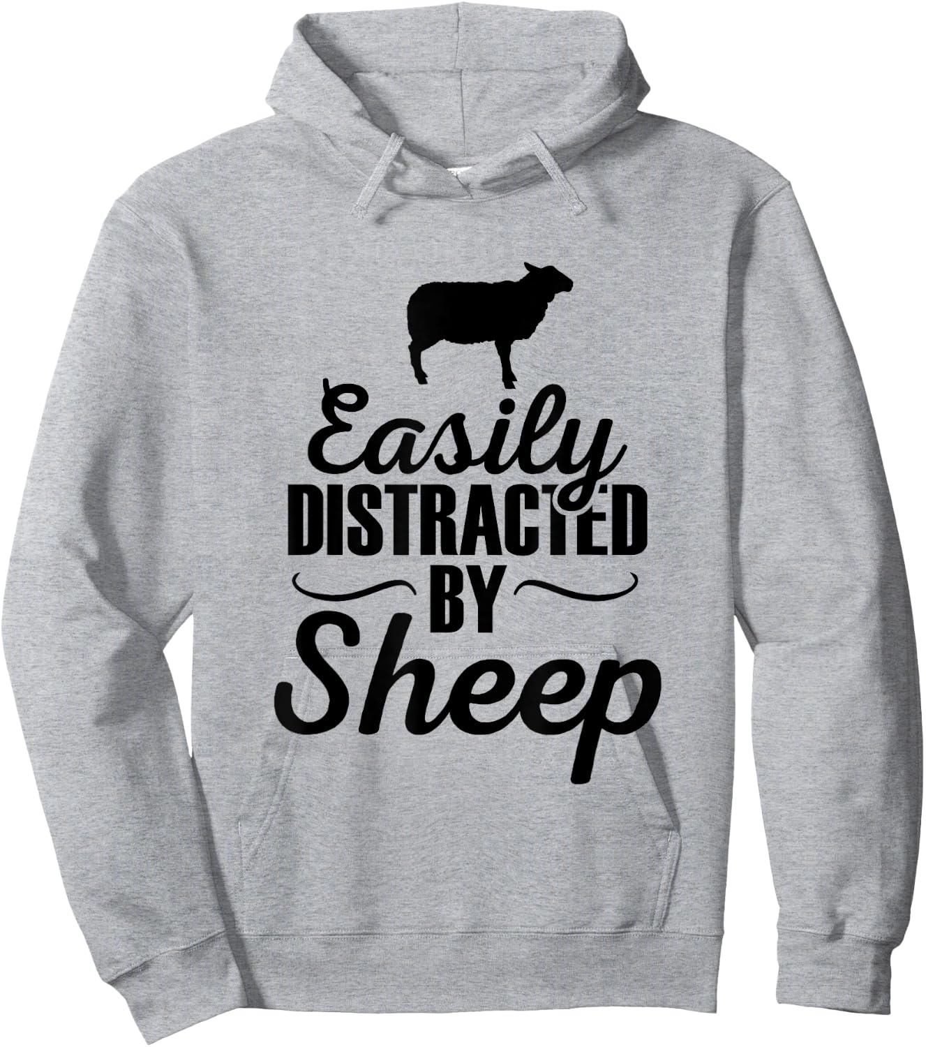Easily Distracted By Sheep - Sheep Gifts For Sheep Lovers Hoodie - Hoodie | Ash
