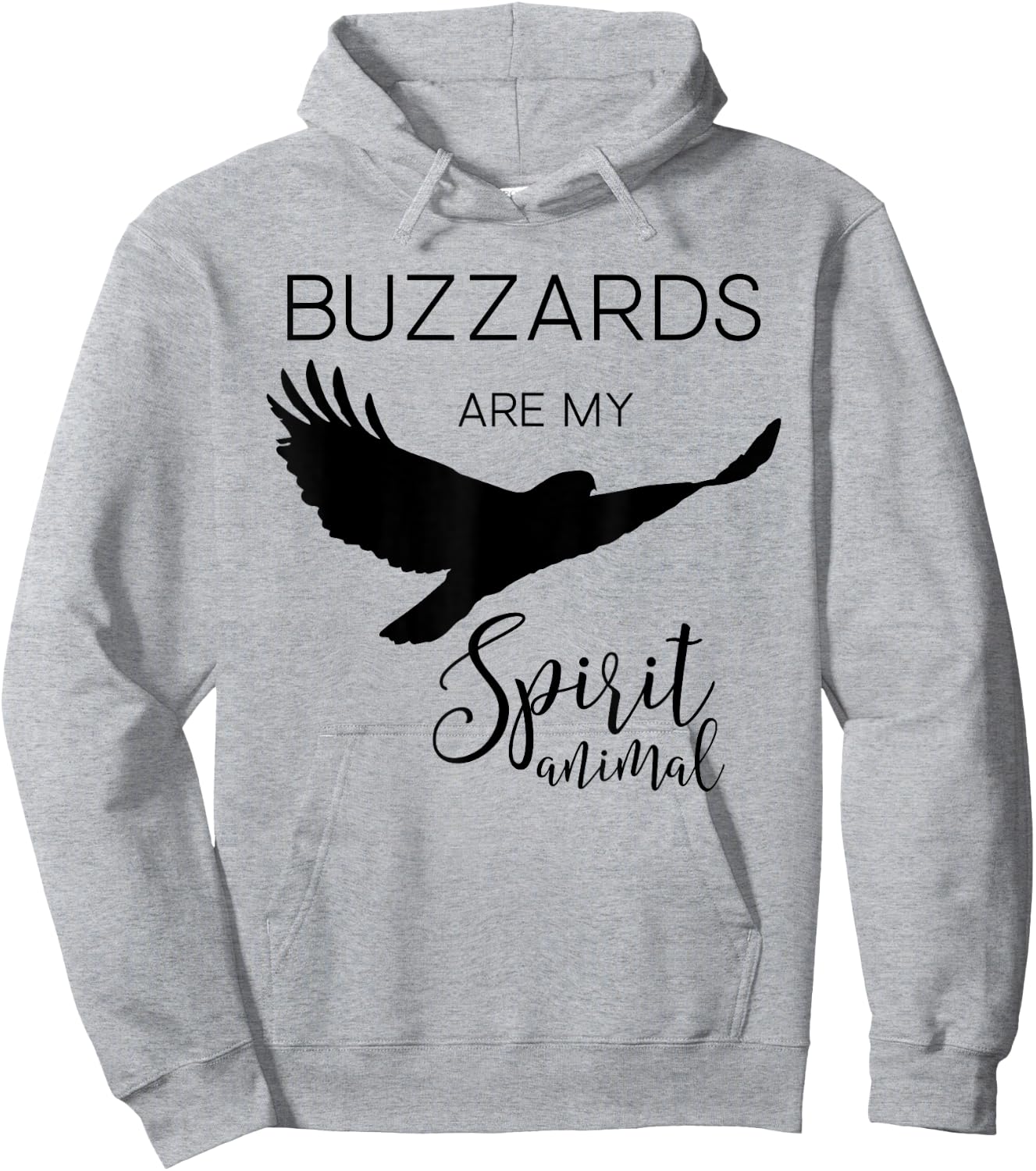 Buzzard Turkey Vulture Spirit Animal J000371 Hoodie - Hoodie | Ash
