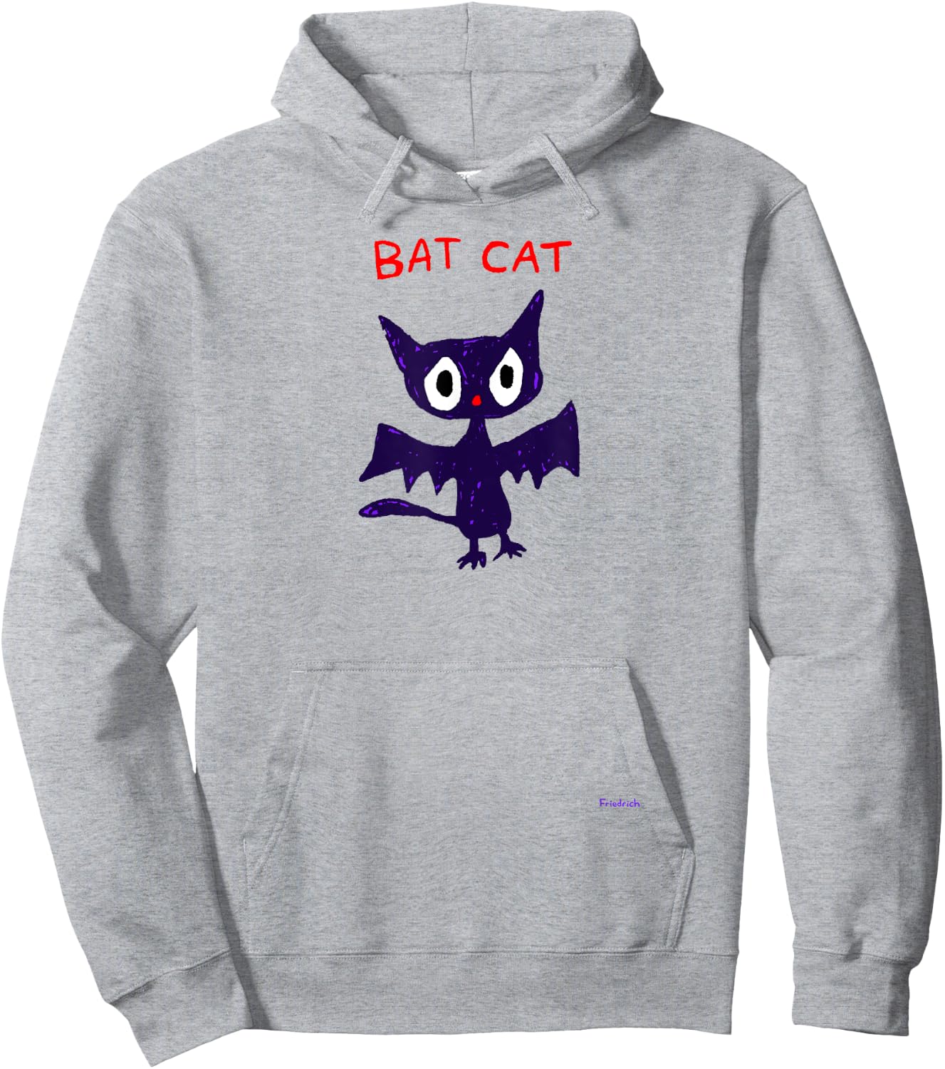 Bat Cat Night Monster Hoodie - Hoodie | Ash