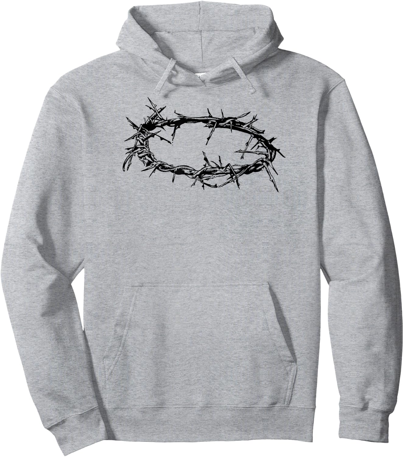 Jesus Shirt - Christ Crown of Thorn Good Friday & Easter Hoodie - Hoodie | Ash