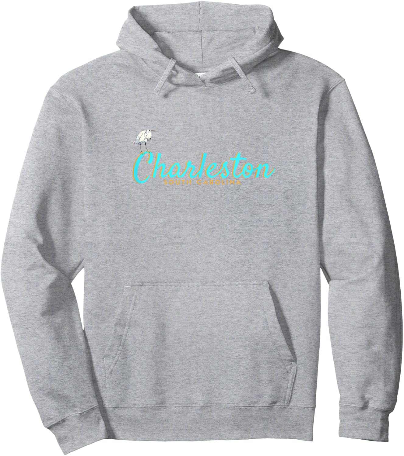 Charleston SC , South Carolina Egret Hoodie - Hoodie | Ash