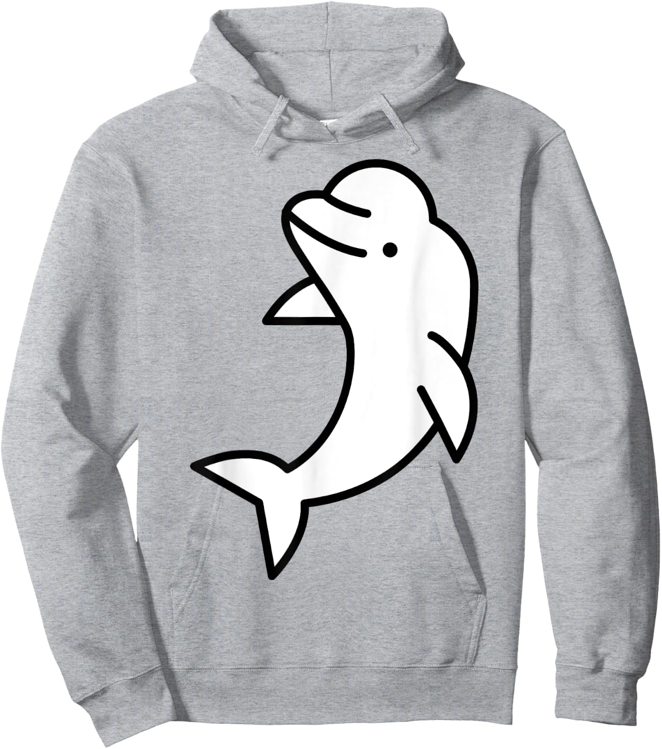 Beluga Whale Hoodie - Hoodie | Ash