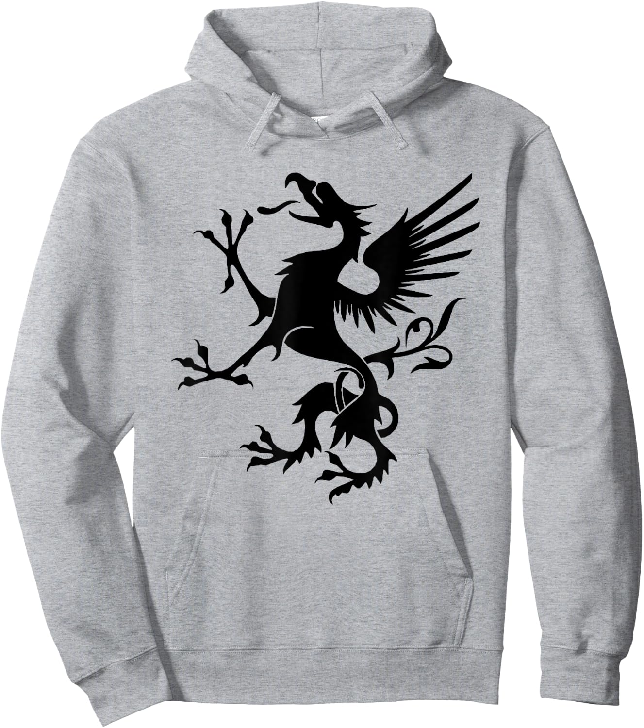 Snallygaster American Folklore Maryland Dragon Hoodie - Hoodie | Ash