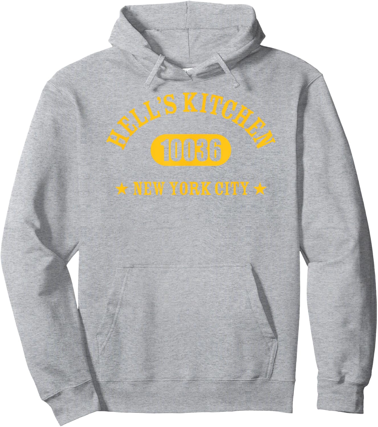 HELL’S KITCHEN 10036 NEW YORK CITY / NYC Athletic Design Hoodie - Hoodie | Ash