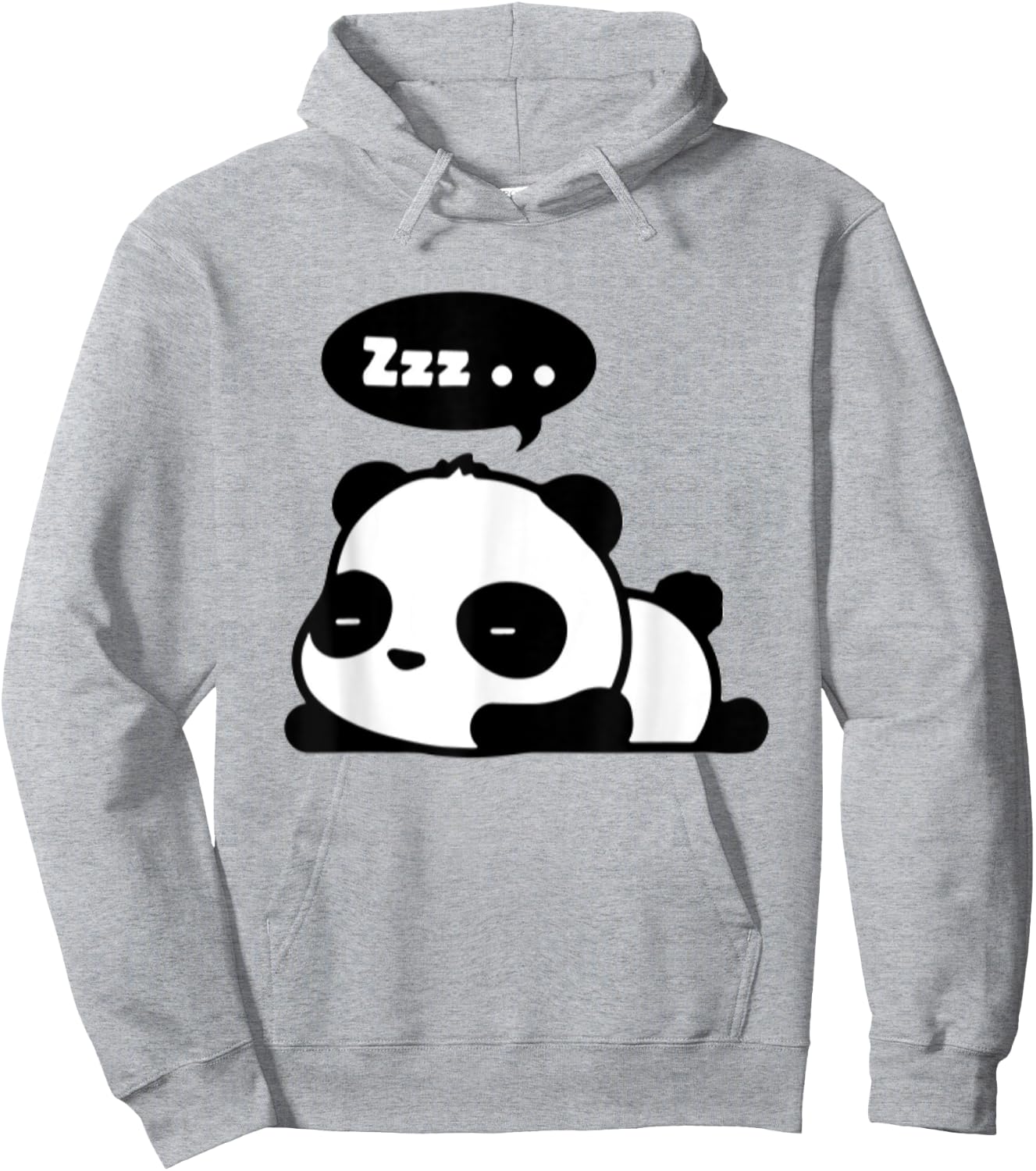 Sleeping Panda | Adorable Cute Panda Cartoon Zzz Hoodie - Hoodie | Ash