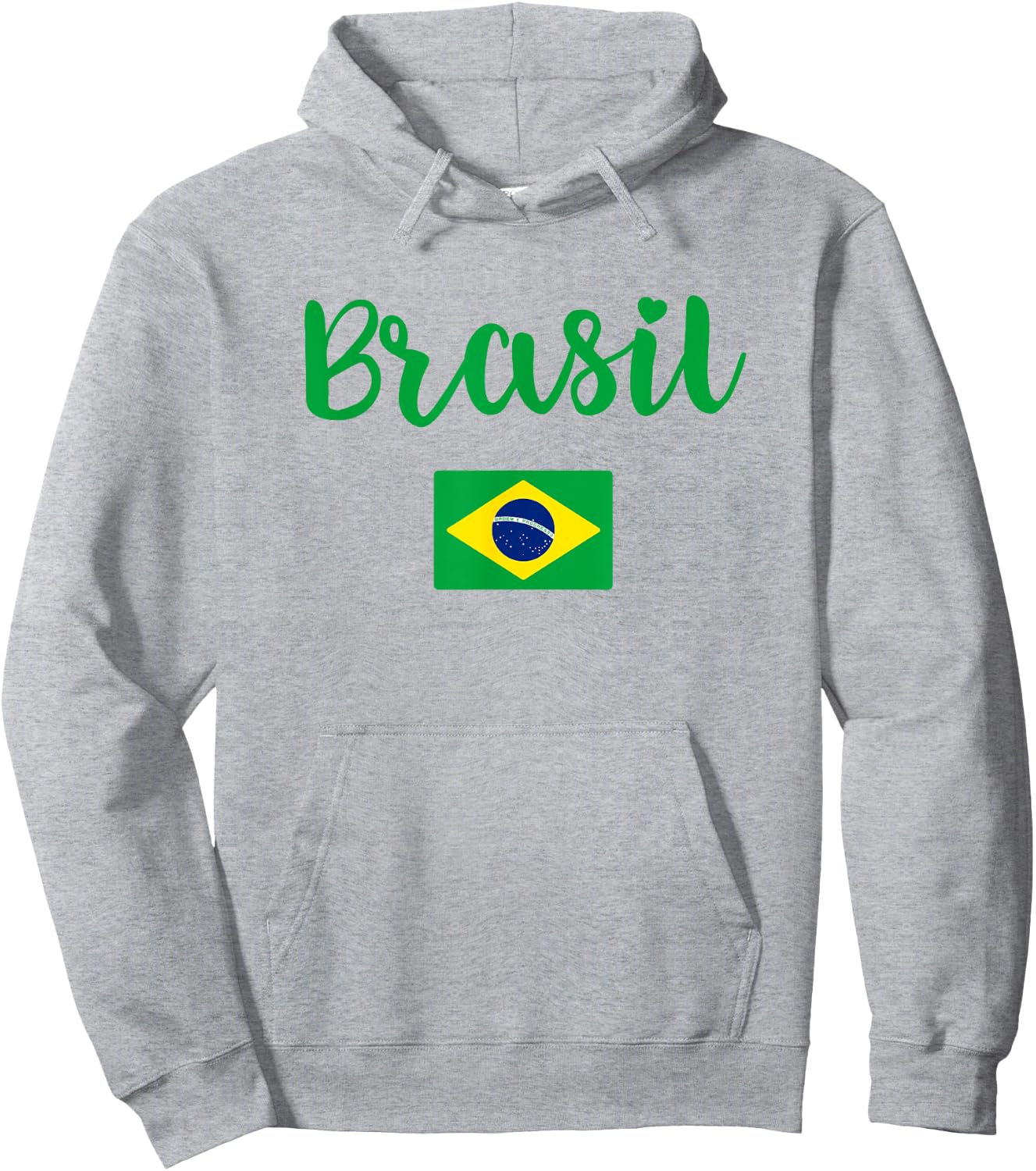 Brazilian Flag of Brazil Souvenir Women Girls Kids Brasil Hoodie - Hoodie | Ash