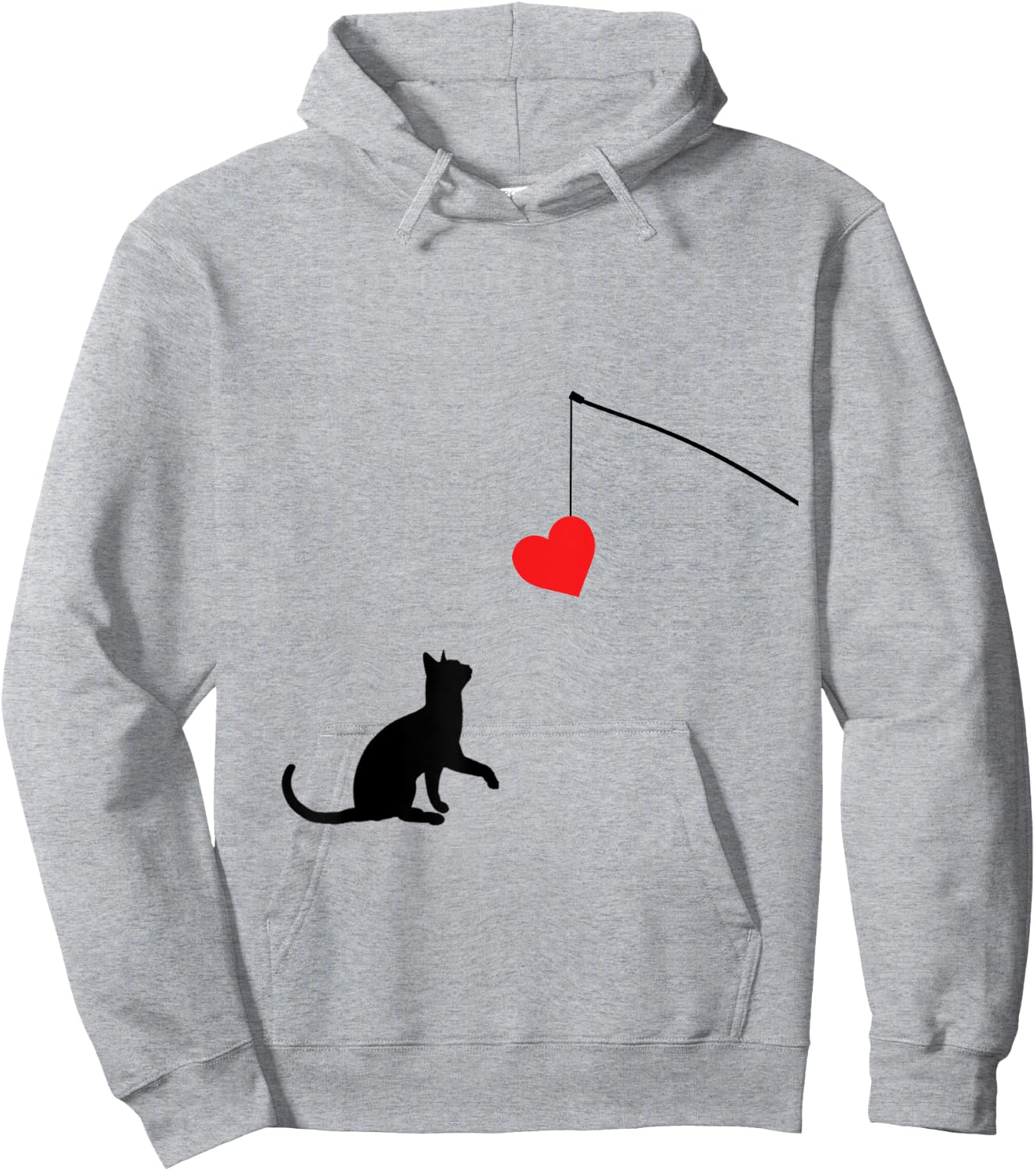 Cat toy Shirt Valentine's Day gifts or Hoodie - Hoodie | Ash