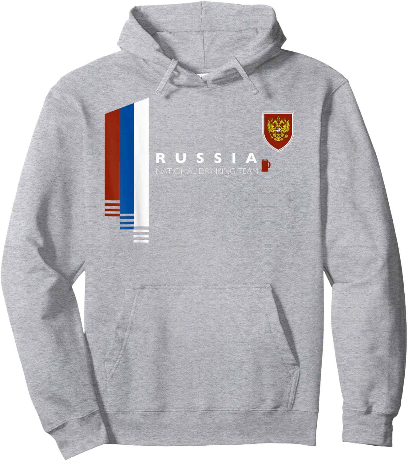 Russia National Drinking Team | Russian Vodka Pride Hoodie - Hoodie | Ash