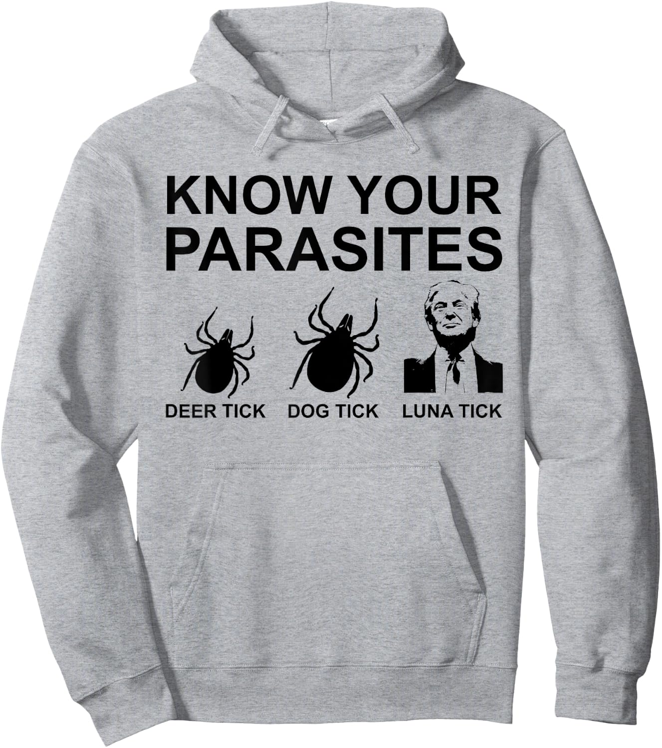 Know Your Parasites T Shirt Anti Trump Hoodie - Hoodie | Ash