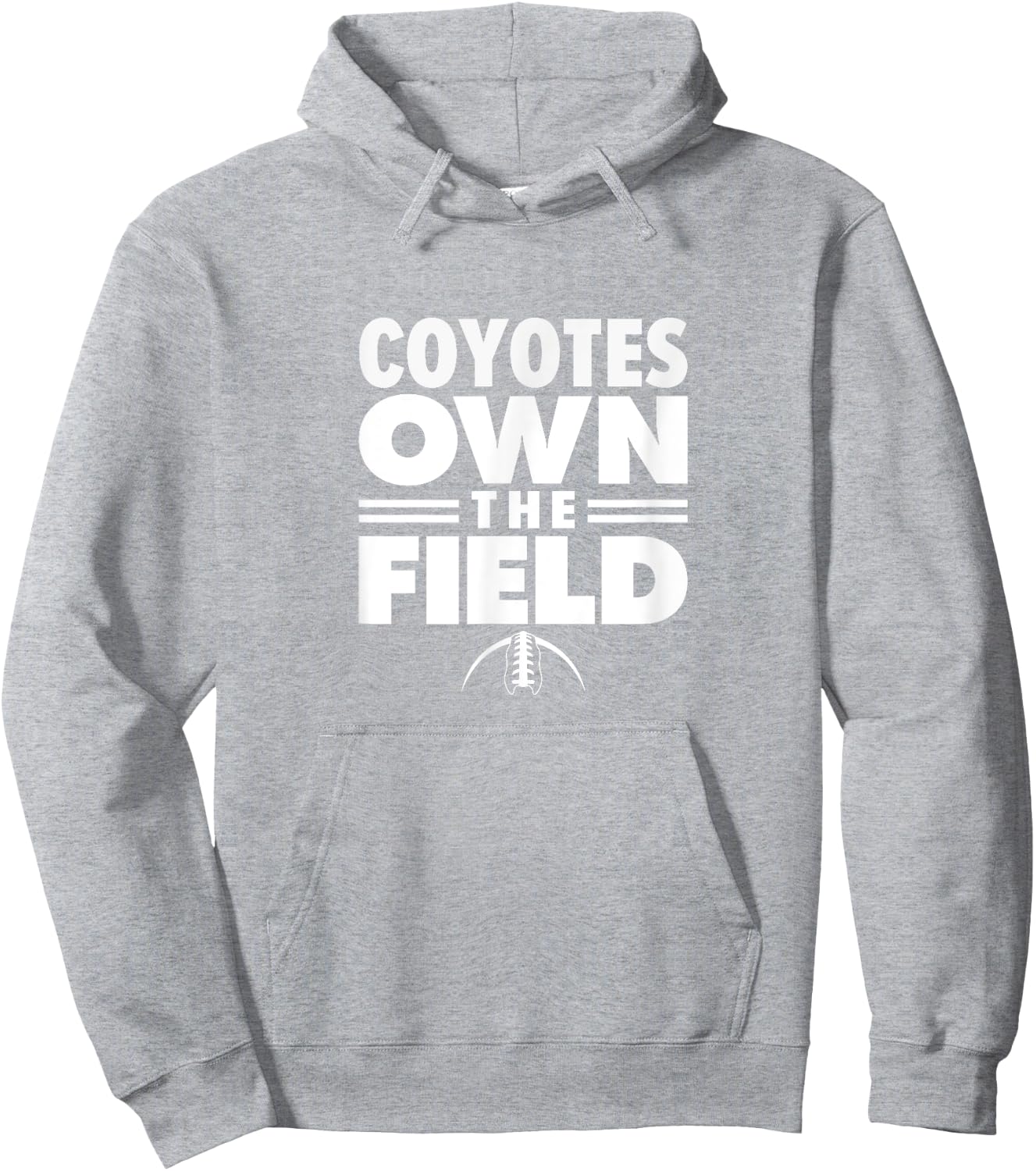 Clarksburg Coyotes Own the Field Hoodie - Hoodie | Ash