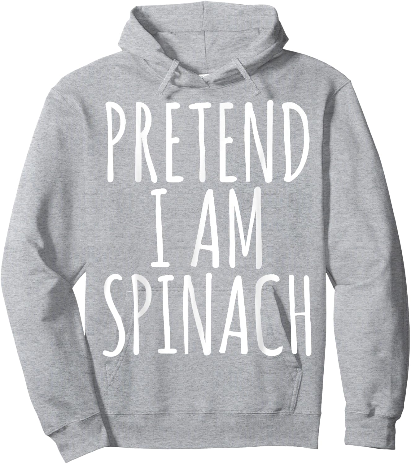 Funny Lazy Halloween PRETEND I AM SPINACH Costume Women Joke Hoodie - Hoodie | Ash