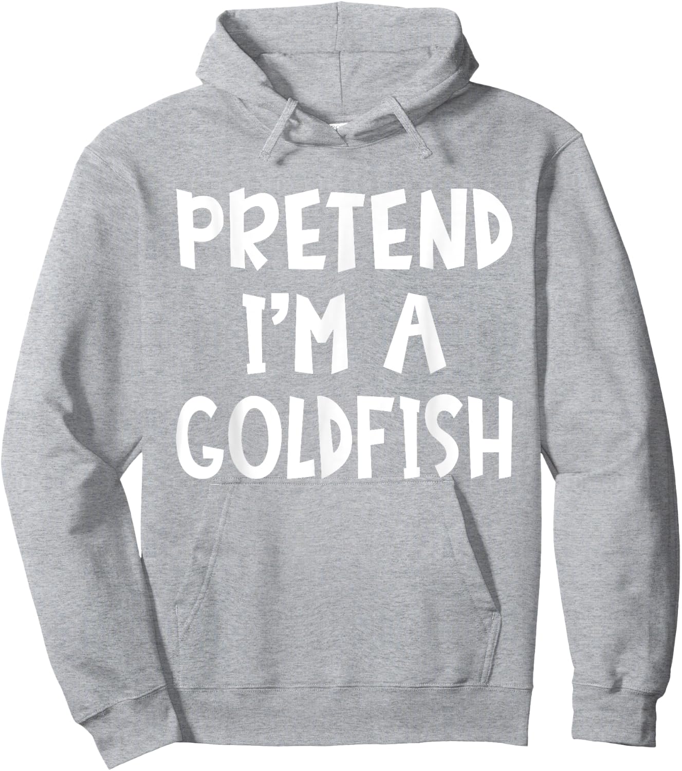 Pretend I'm A Goldfish Matching Costume Lazy Easy Halloween Hoodie - Hoodie | Ash