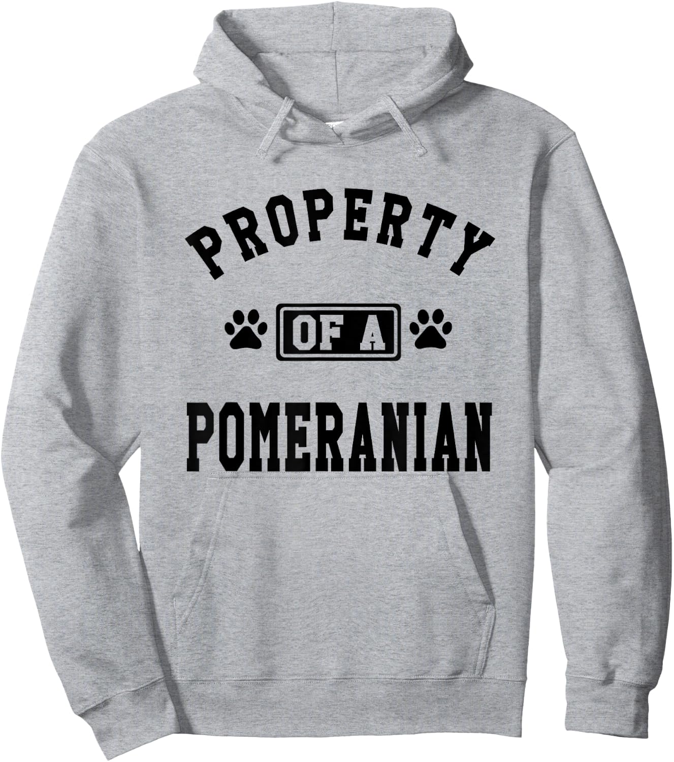 Property Of A Pomeranian - Pomeranian Lover Shirt Gift Hoodie - Hoodie | Ash