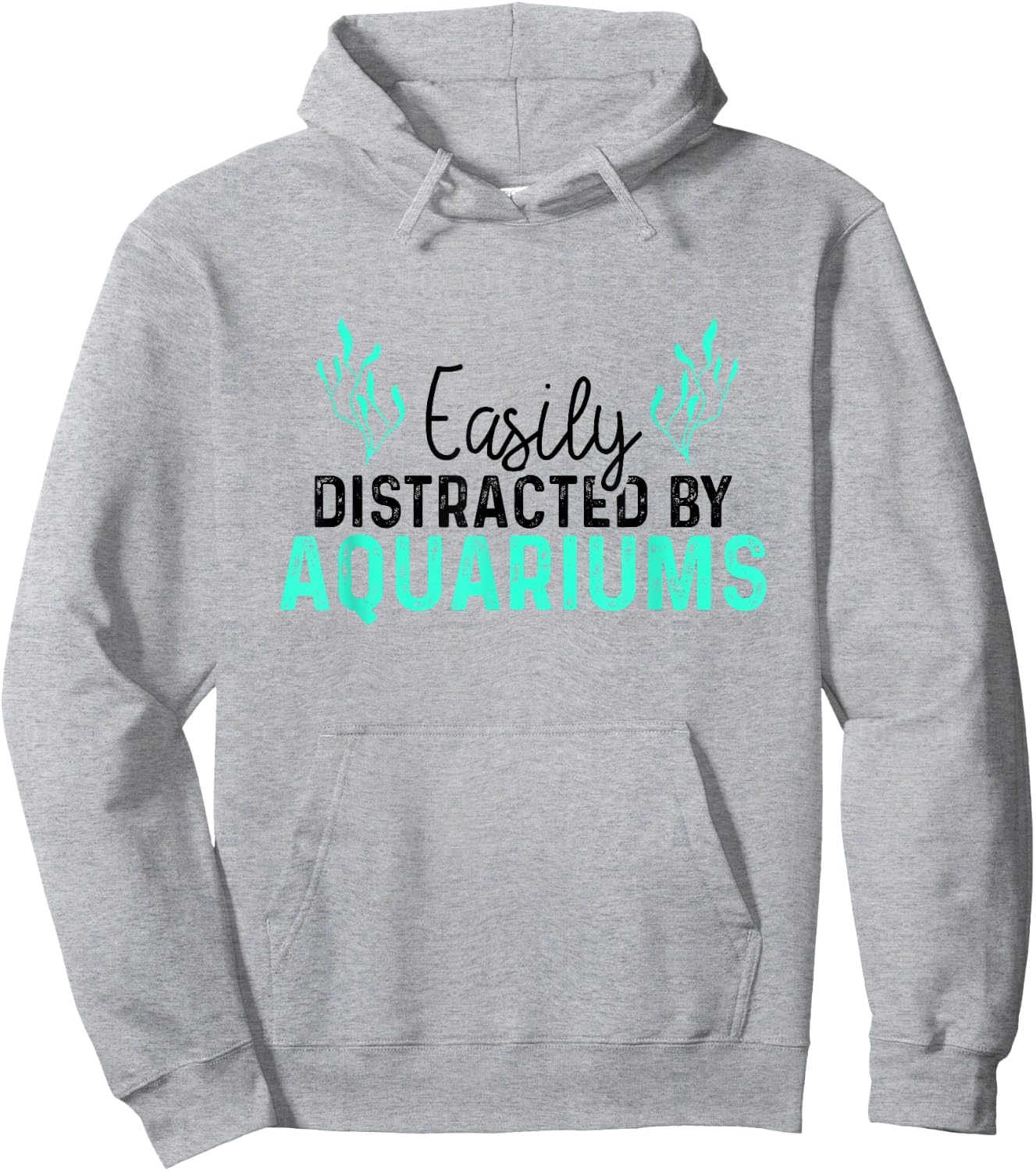 Aquariums Easily Distracted - Fish Tank Gift Fish Lover Gift Hoodie - Hoodie | Ash