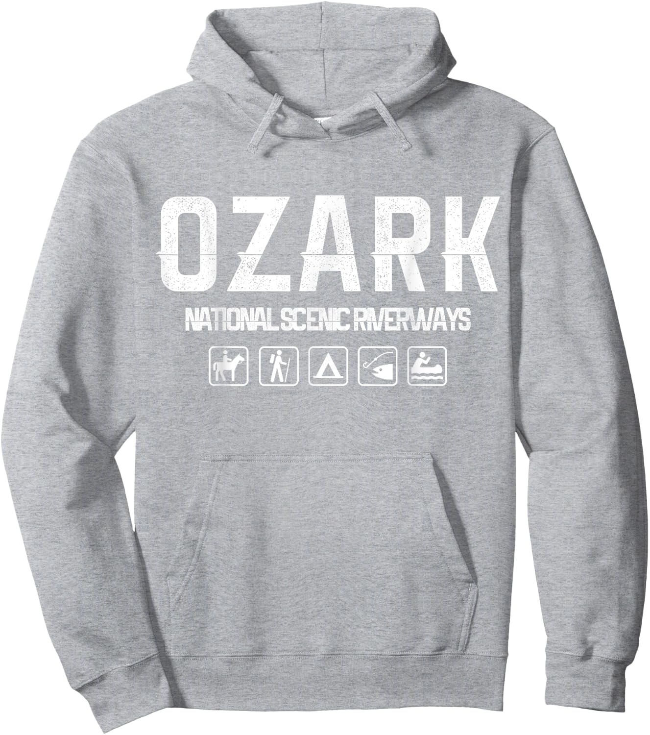 Ozark National Scenic River, Missouri Outdoor Hoodie - Hoodie | Ash