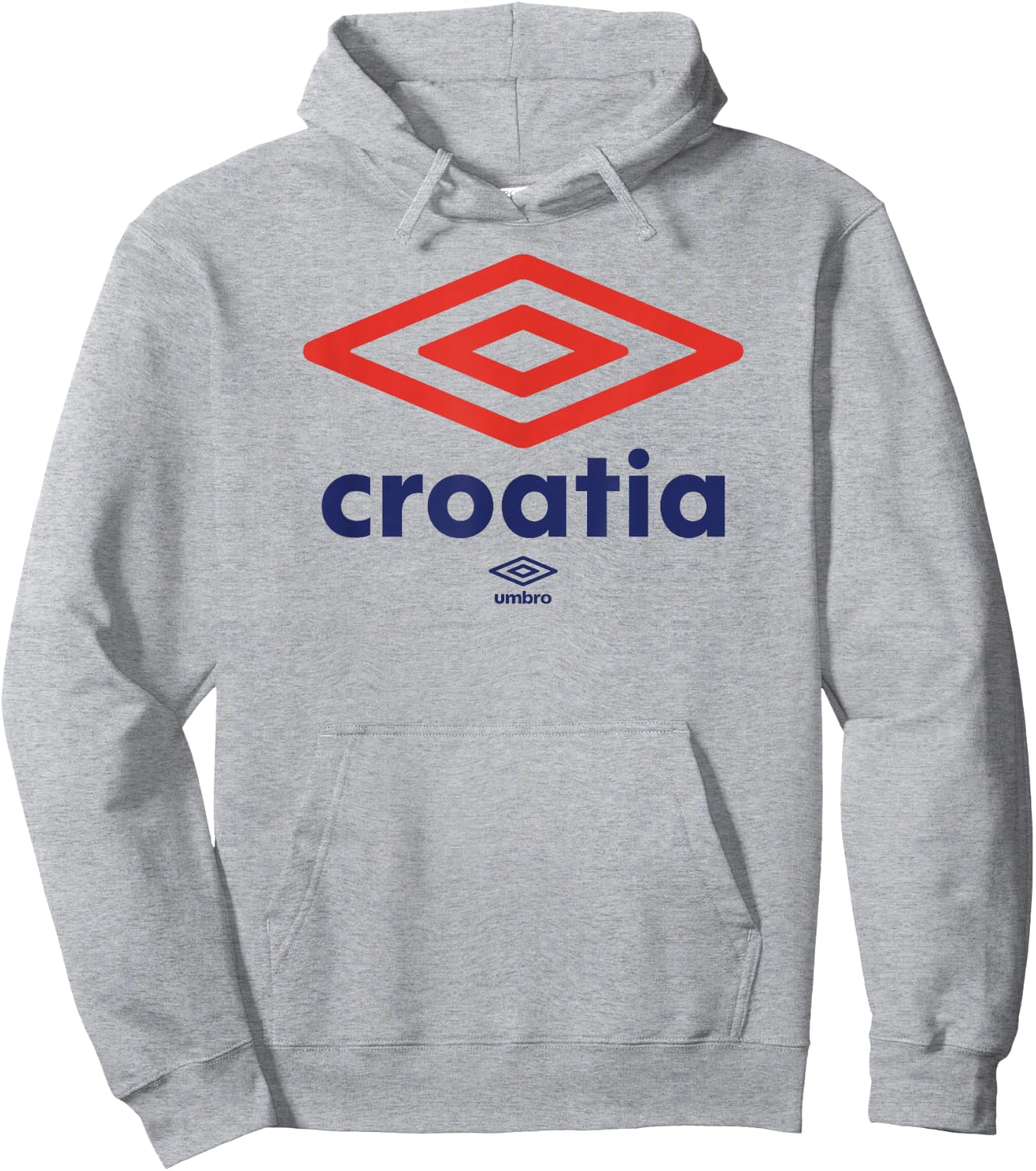 Umbro International Soccer Diamond Croatia Logo Hoodie - Hoodie | Ash