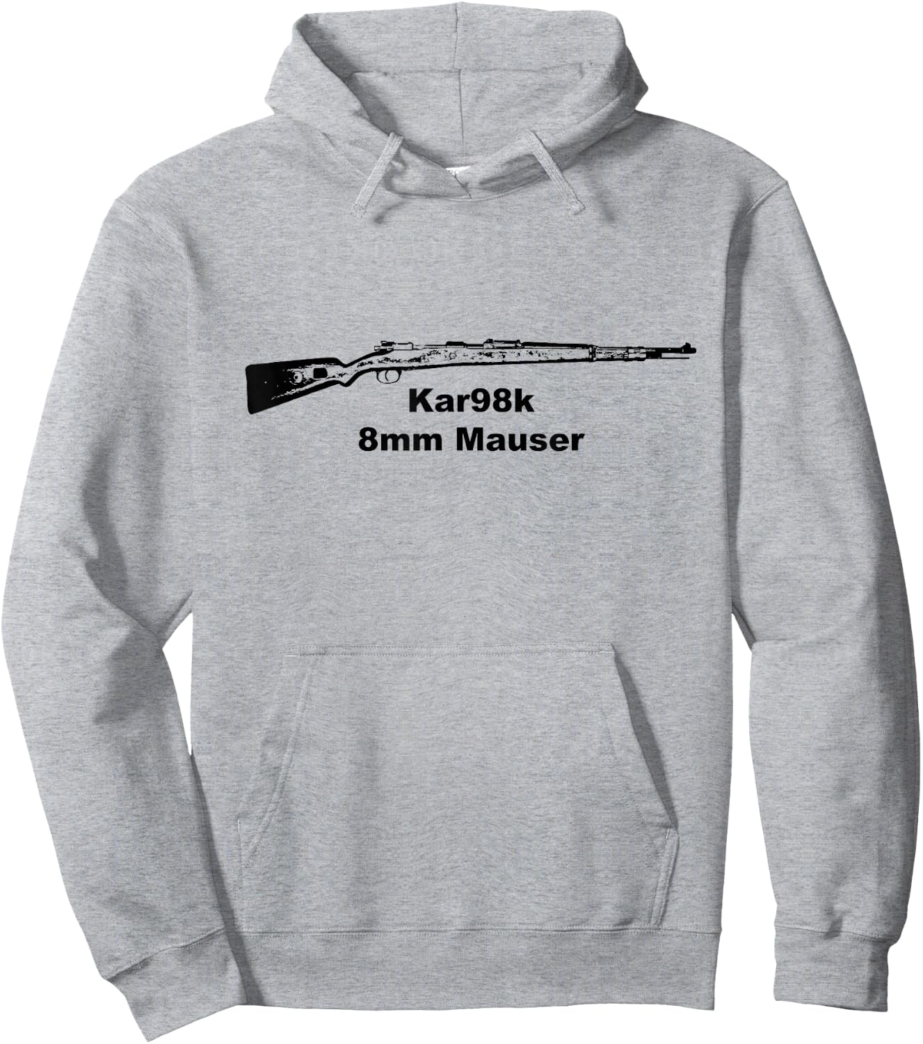 Kar98k Shirt, WWII WW2 Mauser Kar 98 Germany Hoodie - Hoodie | Ash