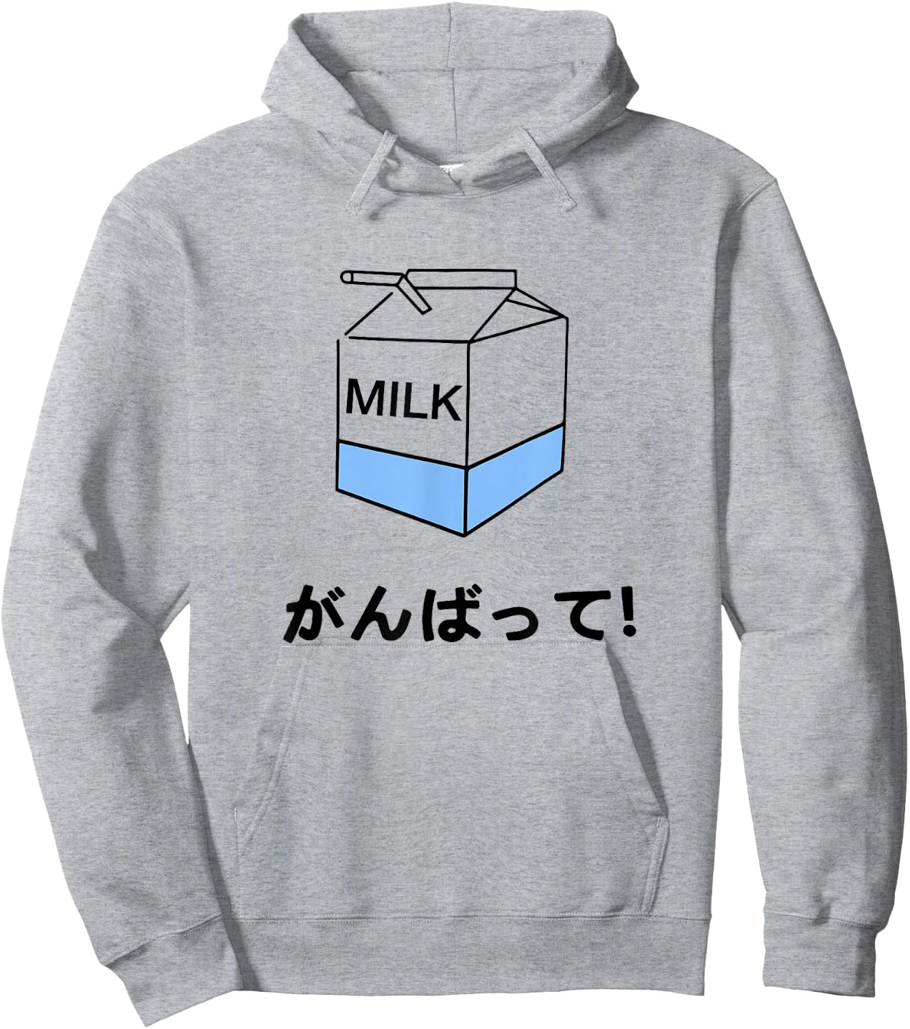 Japanese Milk Carton Hoodie - Hoodie | Ash