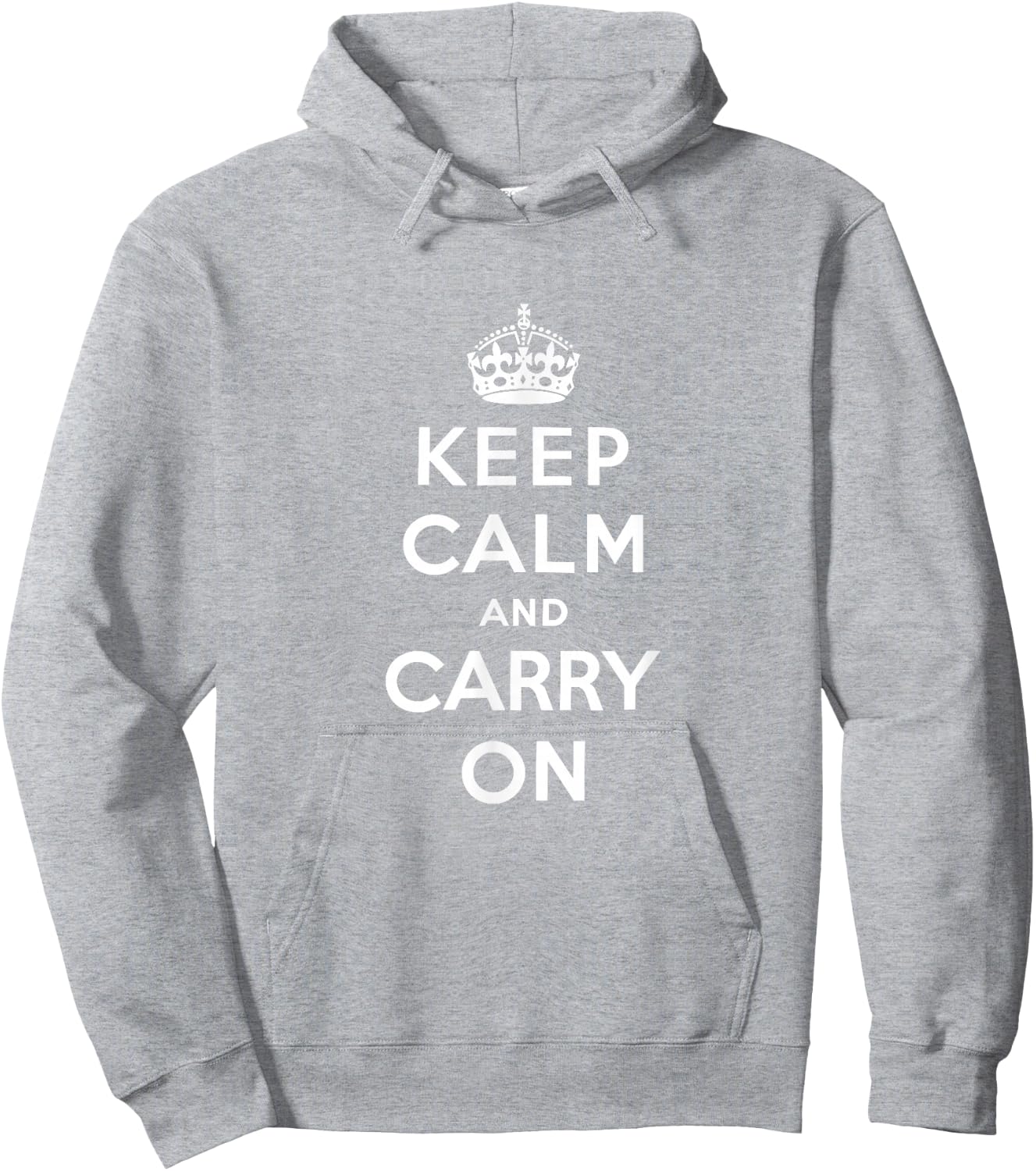 Keep Calm and Carry On | British WWII War Ministry Hoodie - Hoodie | Ash