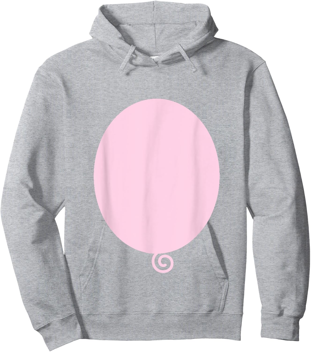 Pig Belly Funny Cute DIY Halloween Costume Men Women Hoodie - Hoodie | Ash