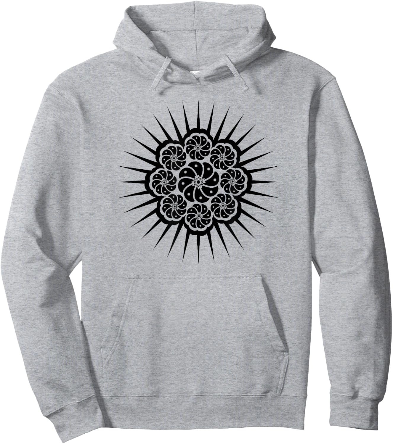 Peyote Cactus Symbol Mandala Lophophora Williamsii Desert Hoodie - Hoodie | Ash