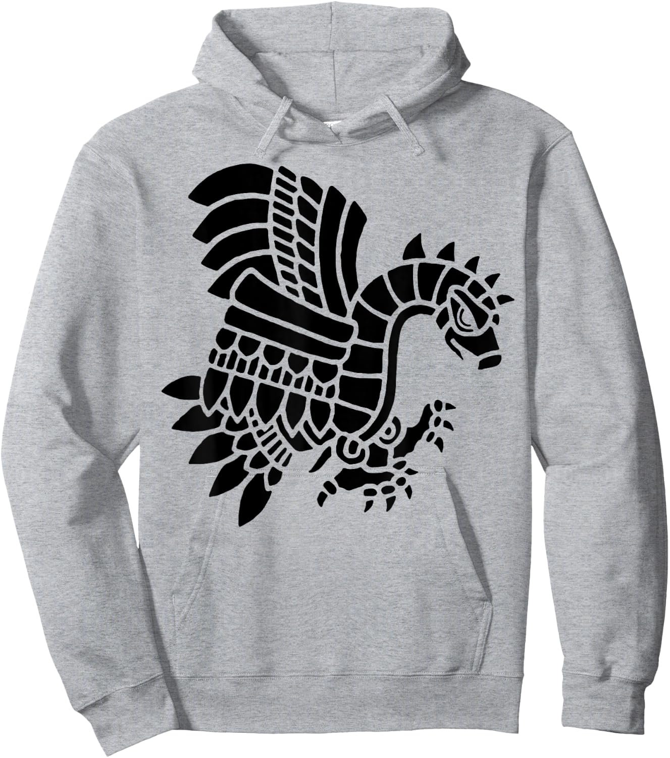 Mayan Aztec Indian Eagle Bird Hoodie - Hoodie | Ash