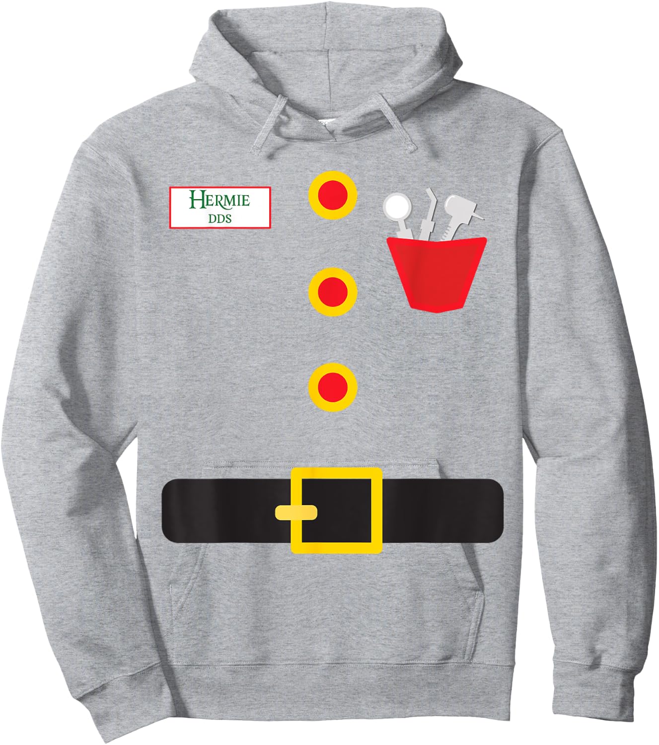Elf Dentist Funny Christmas Hoodie - Hoodie | Ash