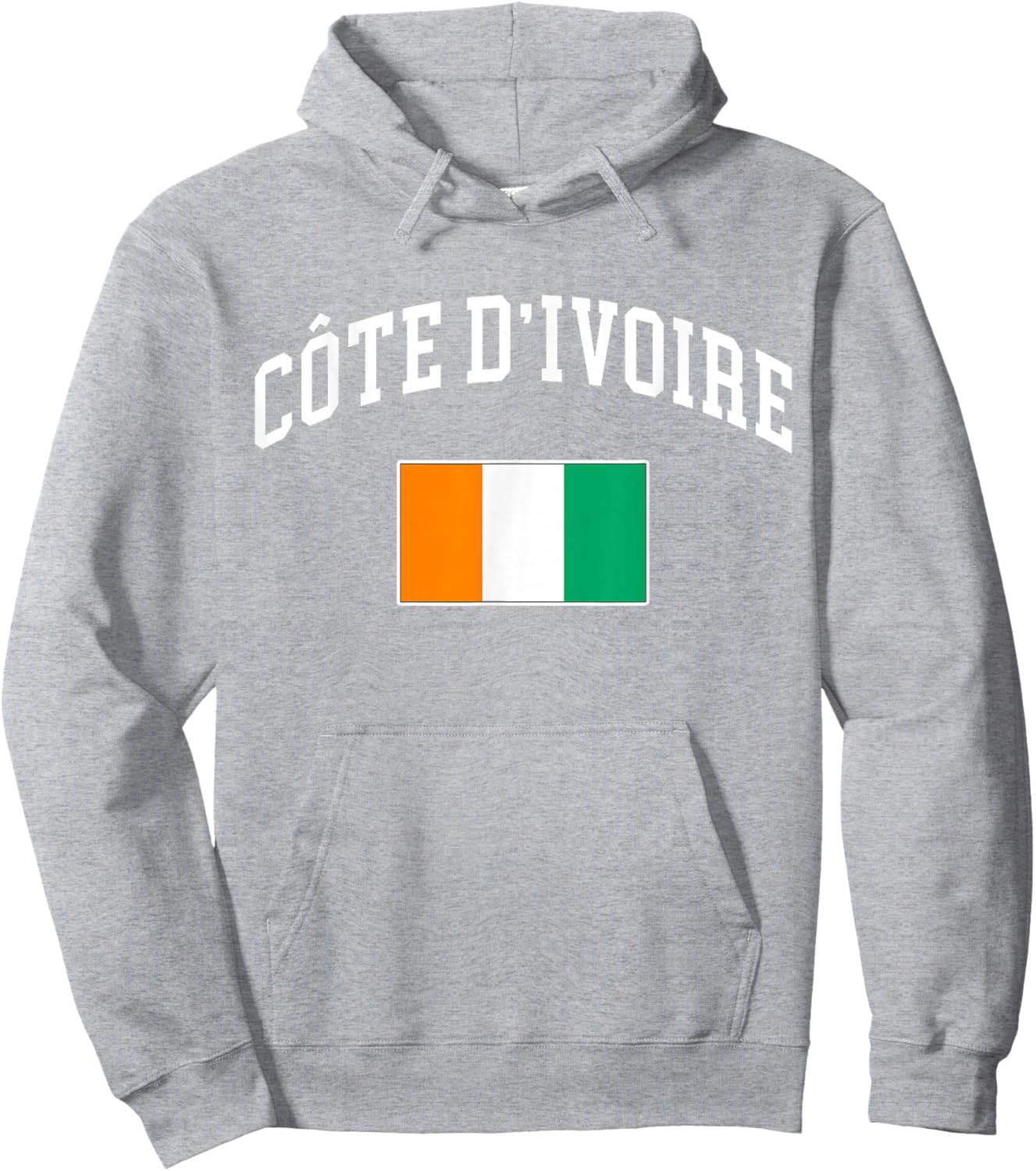 Côte D'Ivoire Flag Ivorian Retro Vintage Classic Graphic Hoodie - Hoodie | Ash