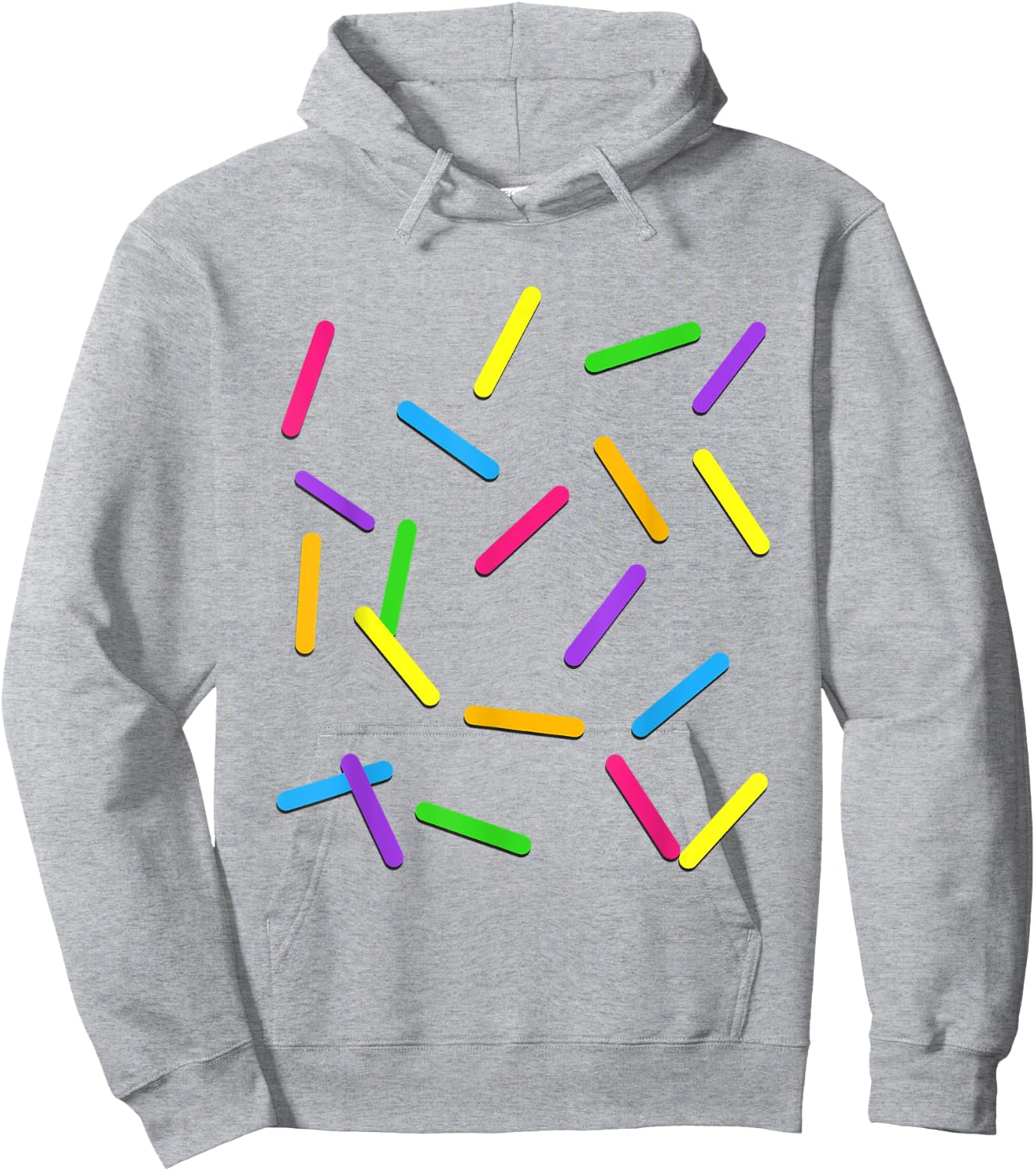 Easy Halloween Costume Ice Cream Rainbow Sprinkles Vanilla Hoodie - Hoodie | Ash