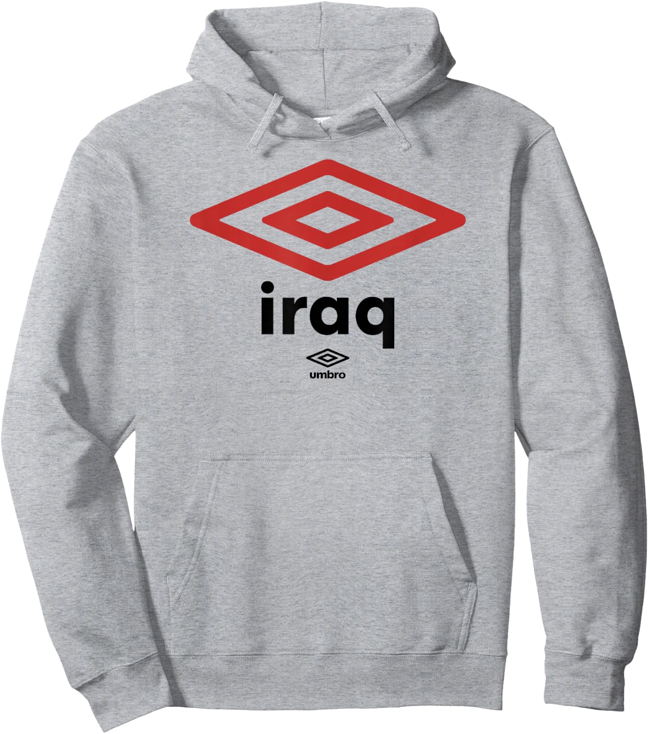 Umbro International Soccer Diamond Iraq Logo Hoodie - Hoodie | Ash