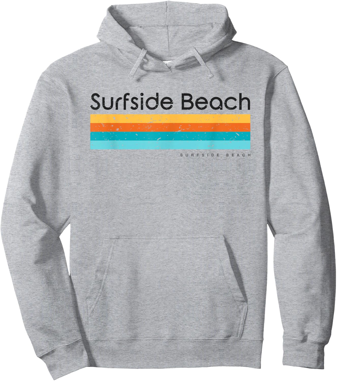 Retro Surfside Beach Vintage Design Hoodie - Hoodie | Ash