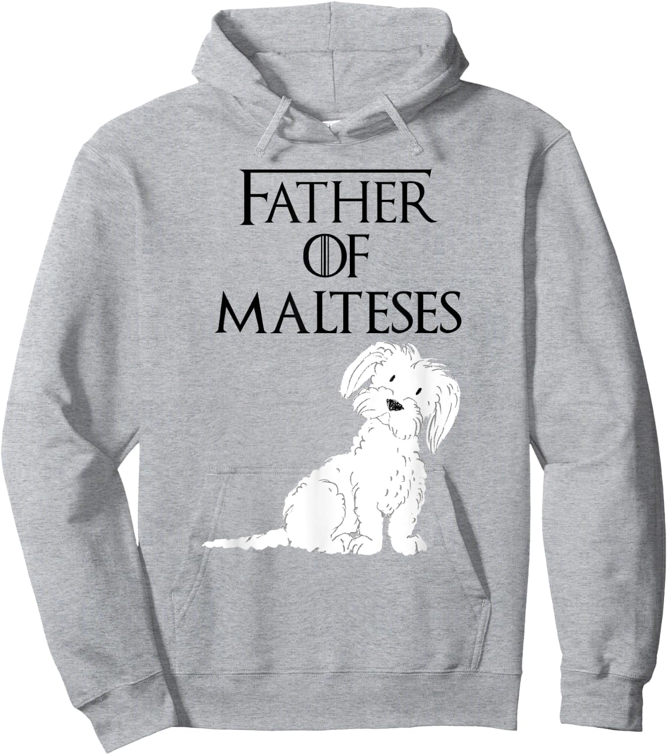 Cute Funny & Unique Maltese Puppy Dog Dad & Gift Kids Hoodie - Hoodie | Ash