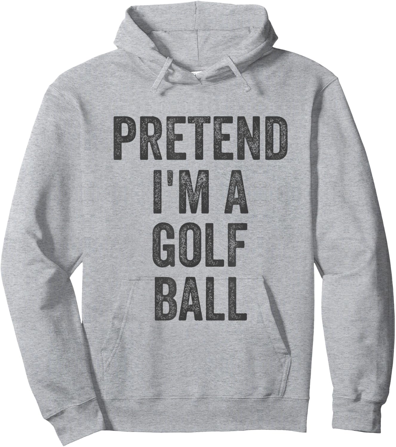 Lazy Halloween Costume Shirt Gift Pretend I'm A Golf Ball Hoodie - Hoodie | Ash